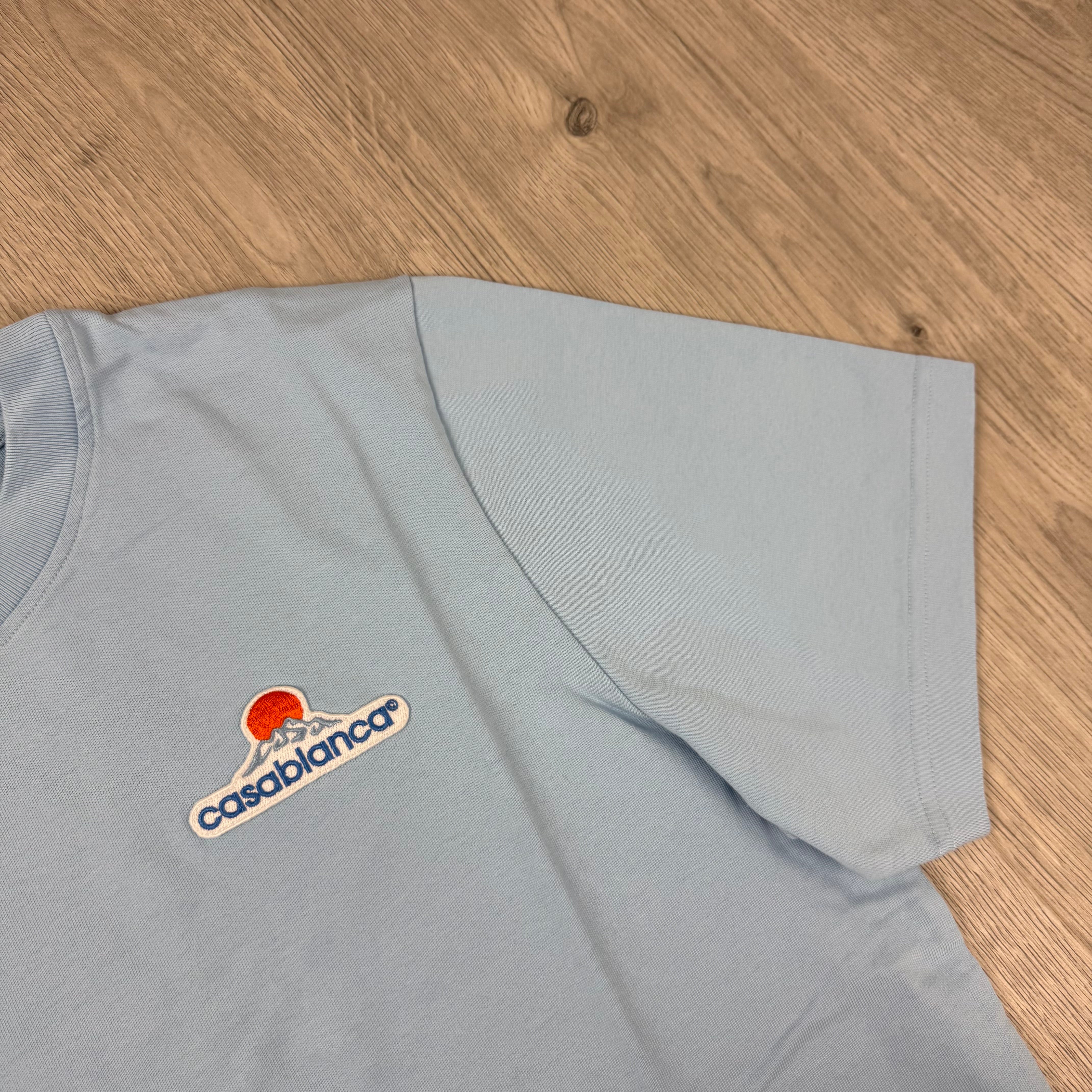 Casablanca 'Montagne' T-Shirt - Pale Blue