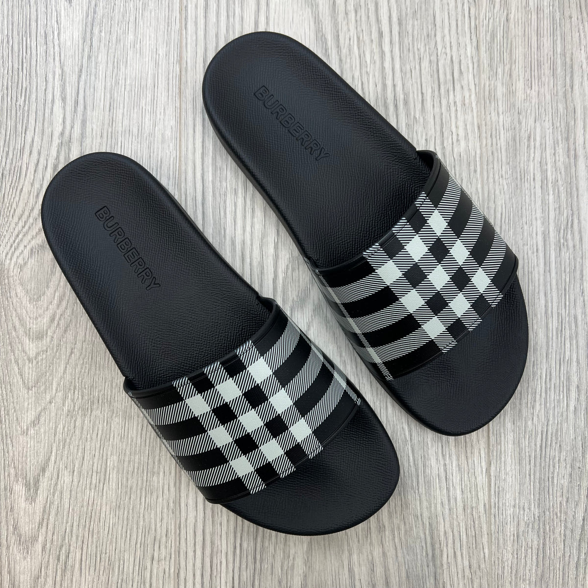 Burberry 'Furley' Slides - Black