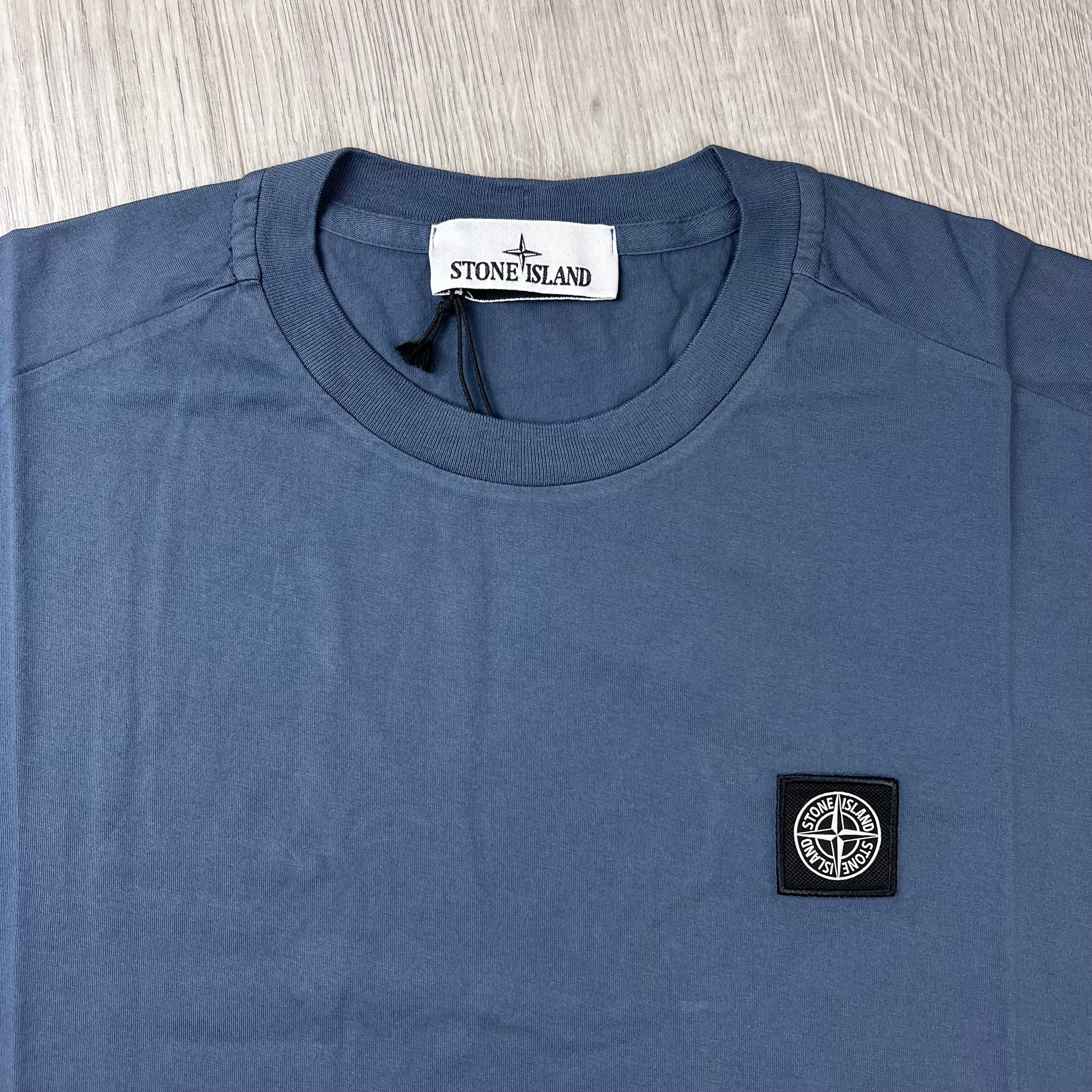 Stone Island Patch T-Shirt - Slate Blue