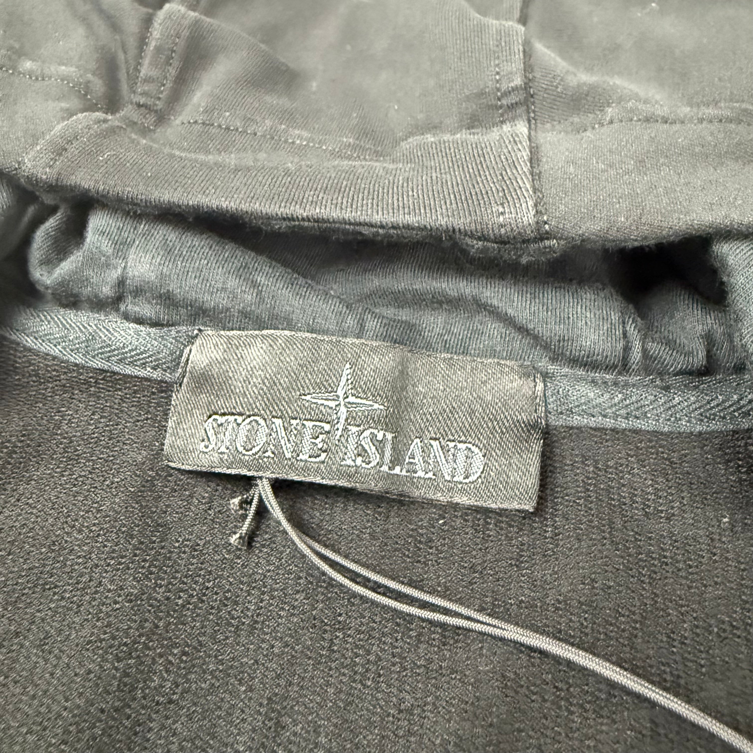 Stone Island Ghost Zip Hoodie - Black