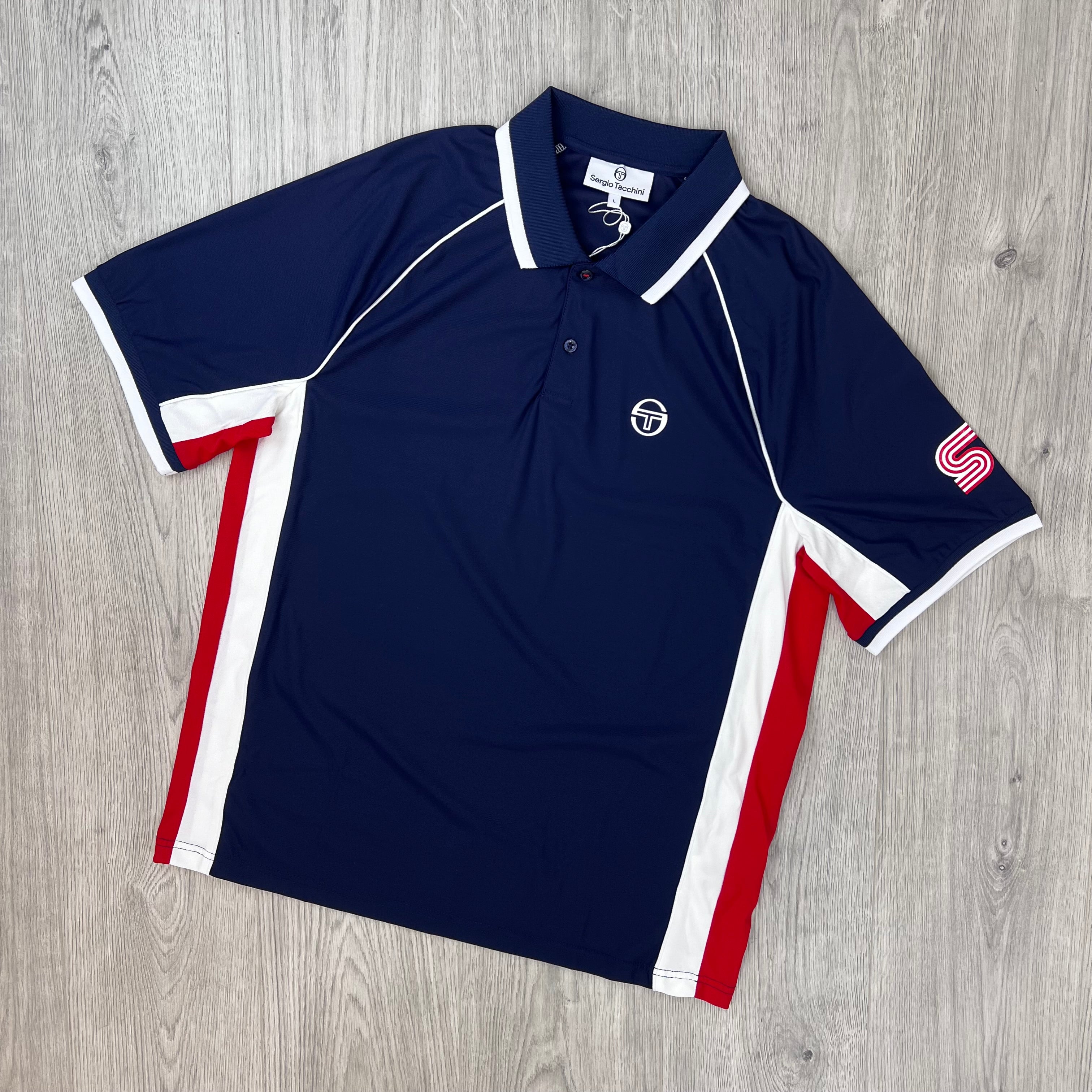 Sergio Tacchini 'Macchina' Polo Shirt - Maritime Blue