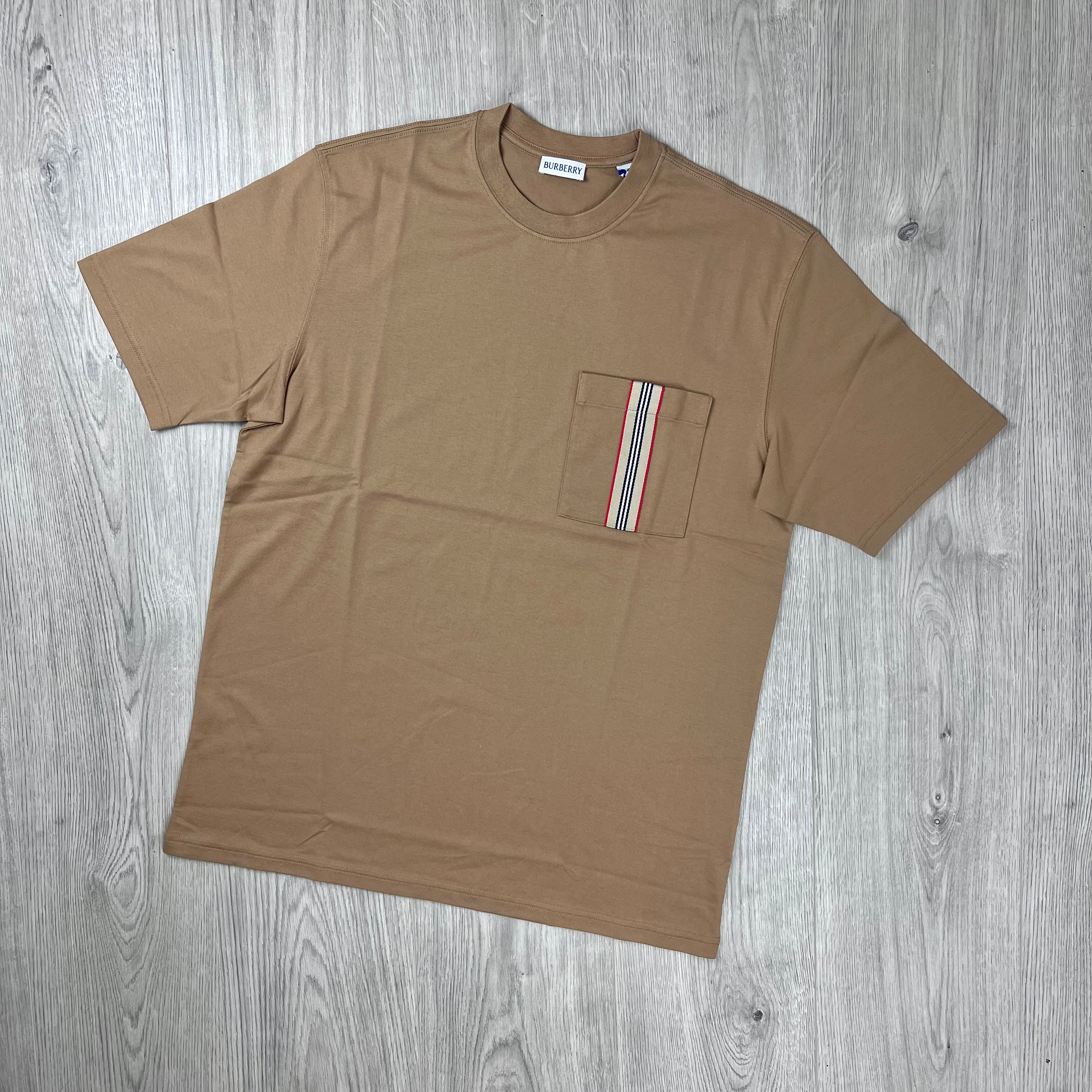 Burberry Striped T-Shirt - Beige
