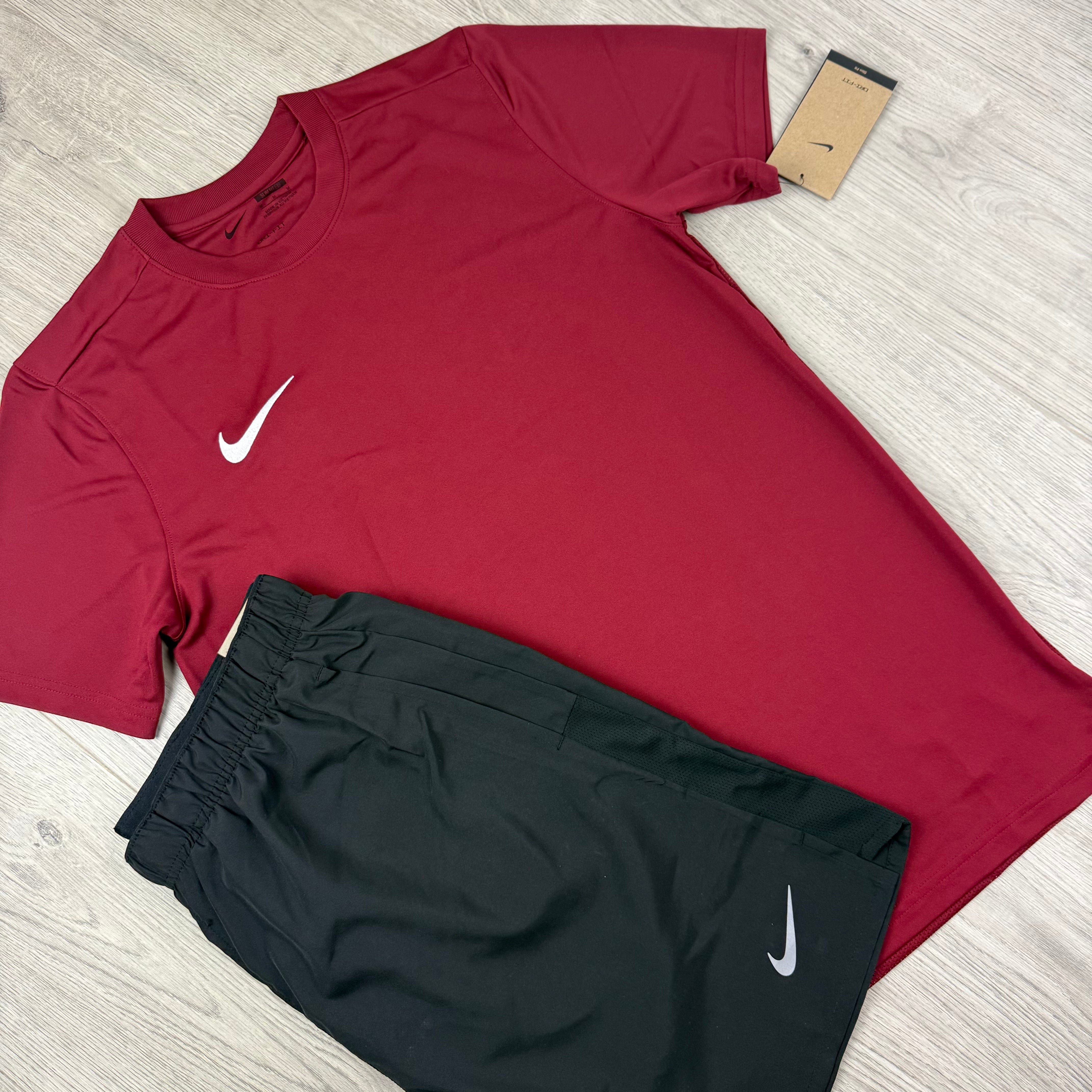 Nike 'Dri-Fit' Set - Maroon/Black
