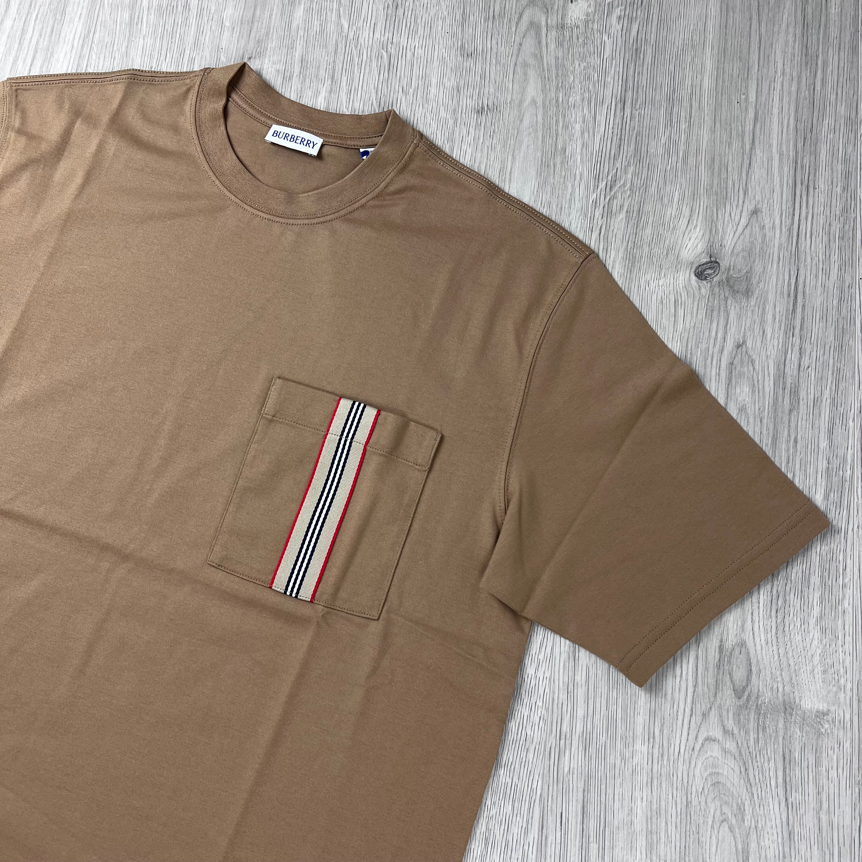 Burberry Striped T-Shirt - Beige