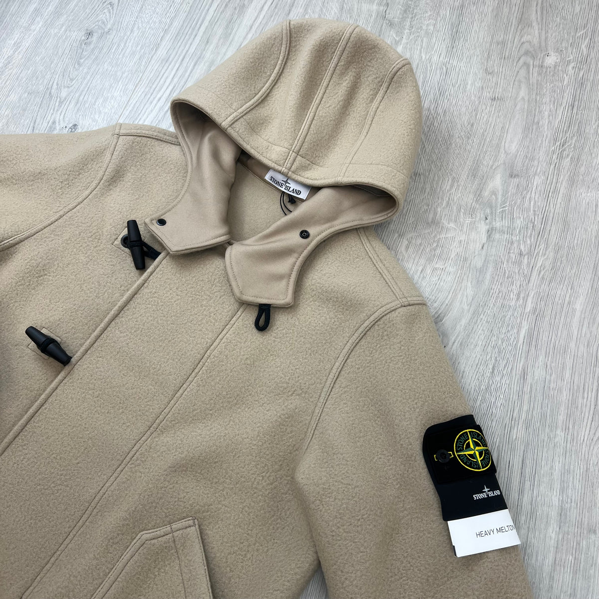 Stone Island Heavy Melton Parka - Biscuit