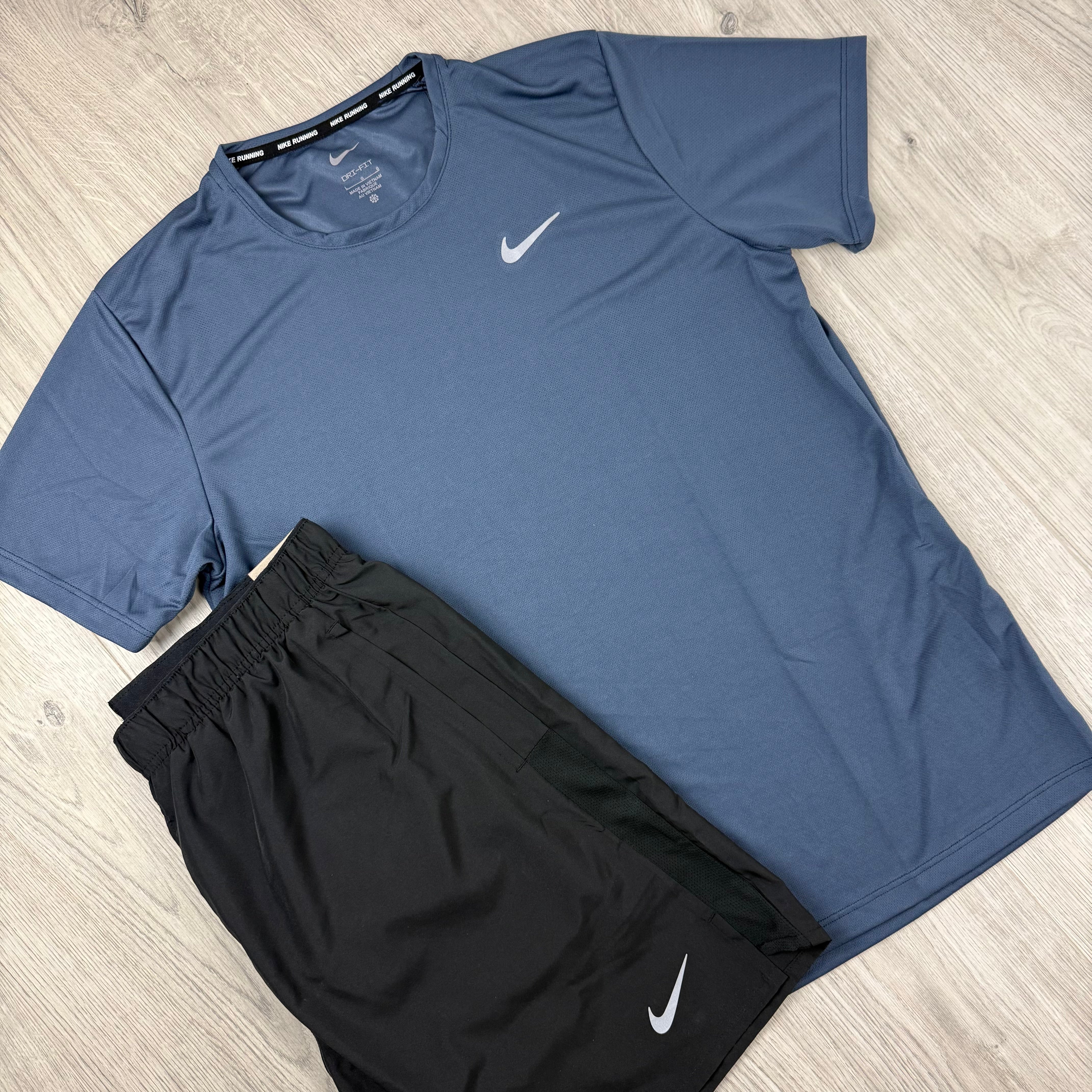 Nike 'Miler' Set - Thunder Blue/Black