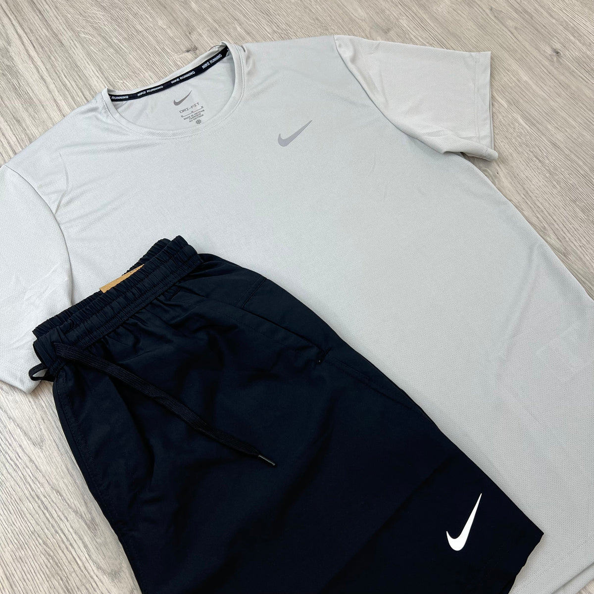 Nike 'Miler' Set - Grey/Black
