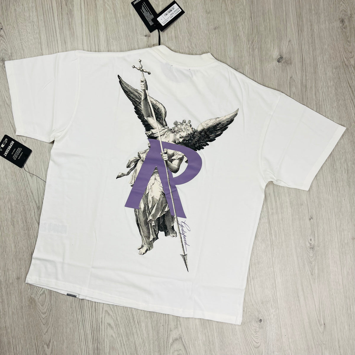 Represent 'Archangel' T-Shirt - Flat White