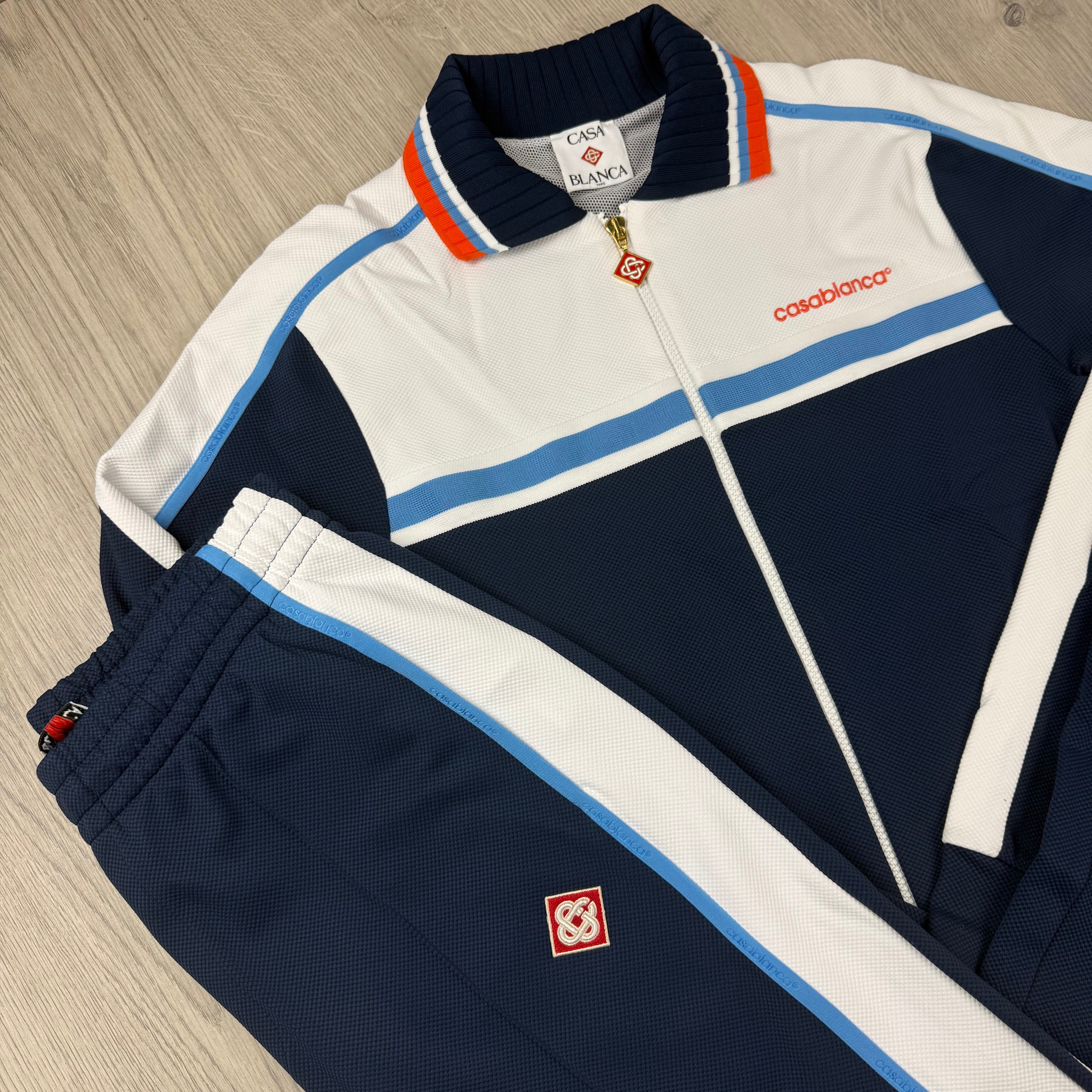 Casablanca Pique Tracksuit - Navy