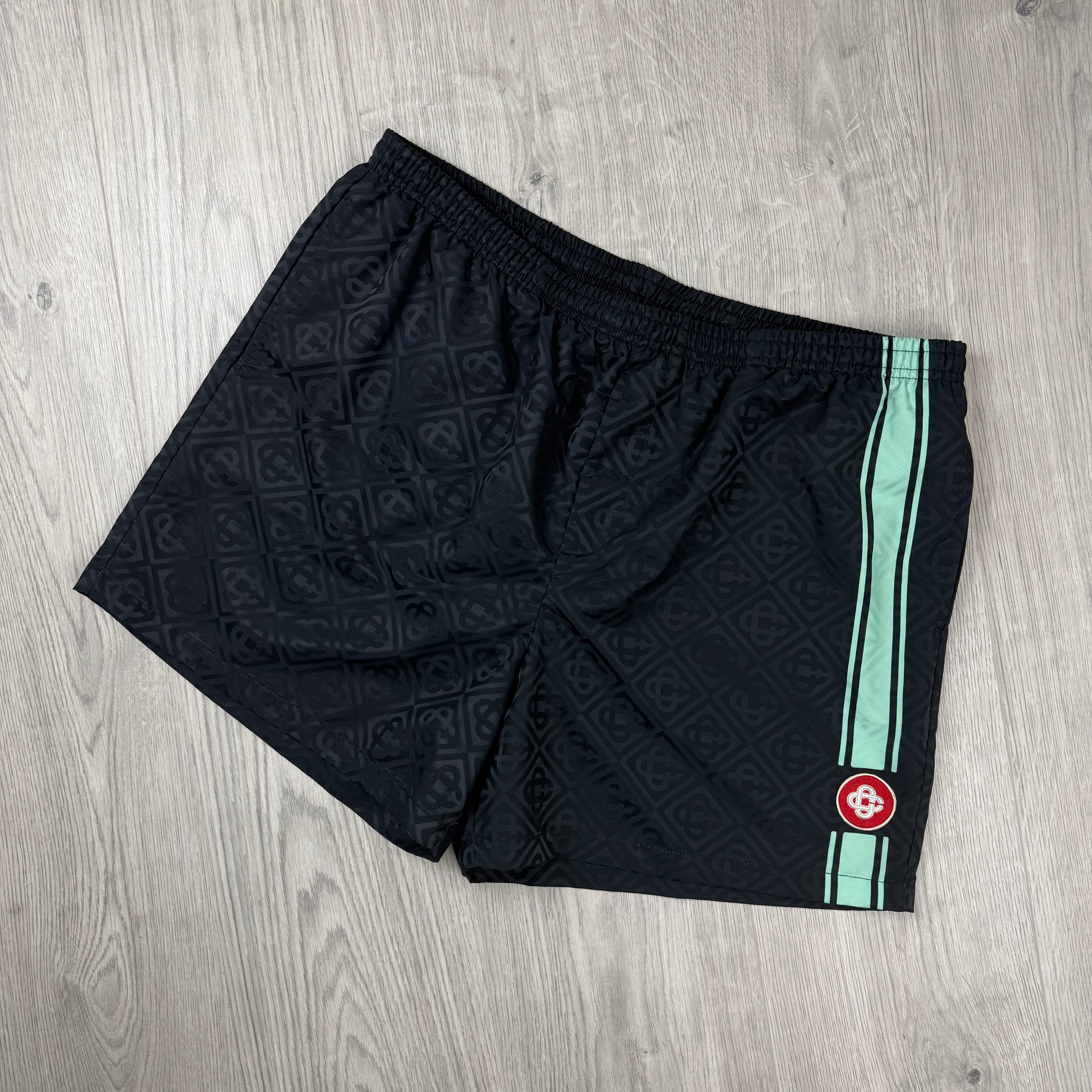 Casablanca Jacquard Swim Shorts - Black