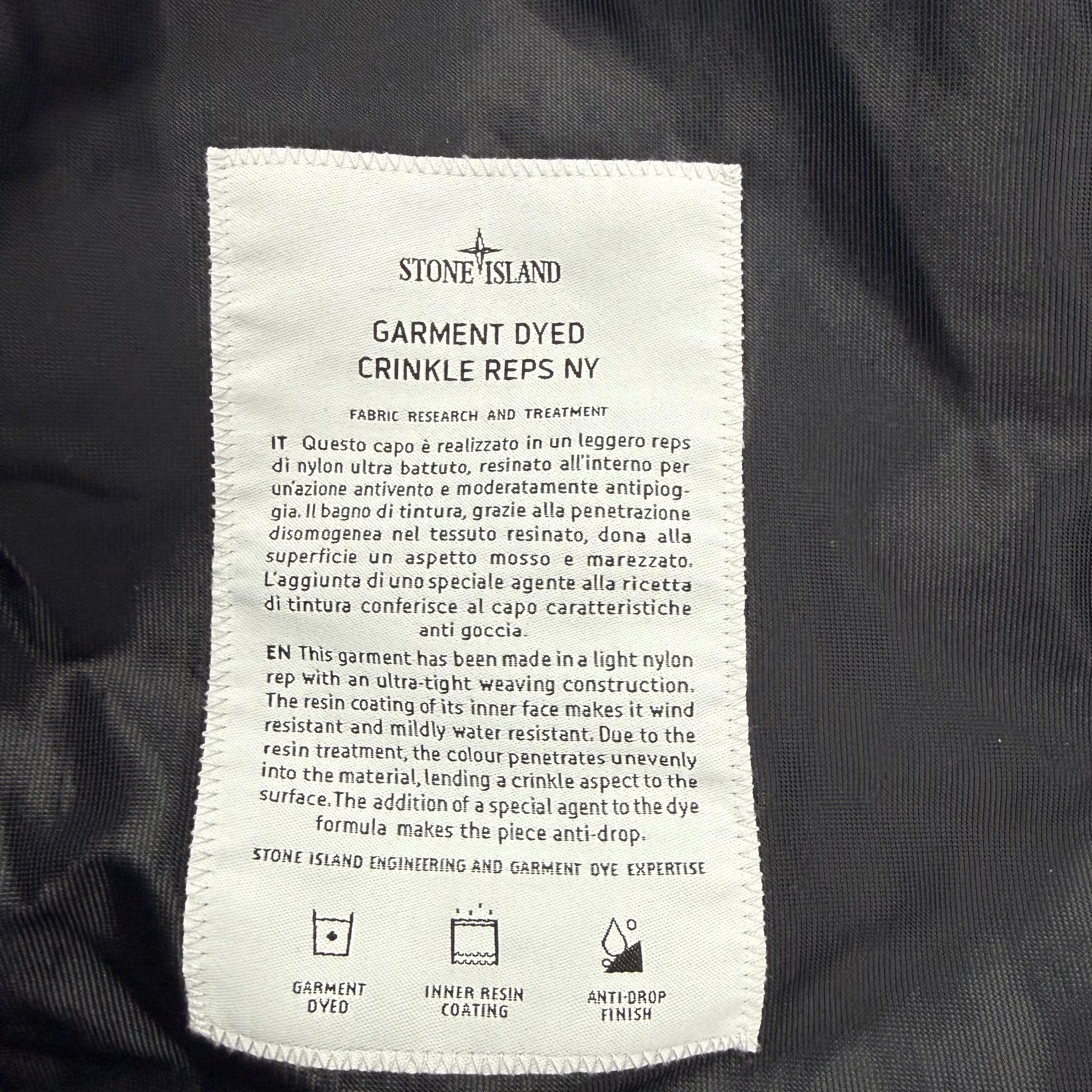 Stone Island Crinkle Reps NY Jacket - Navy