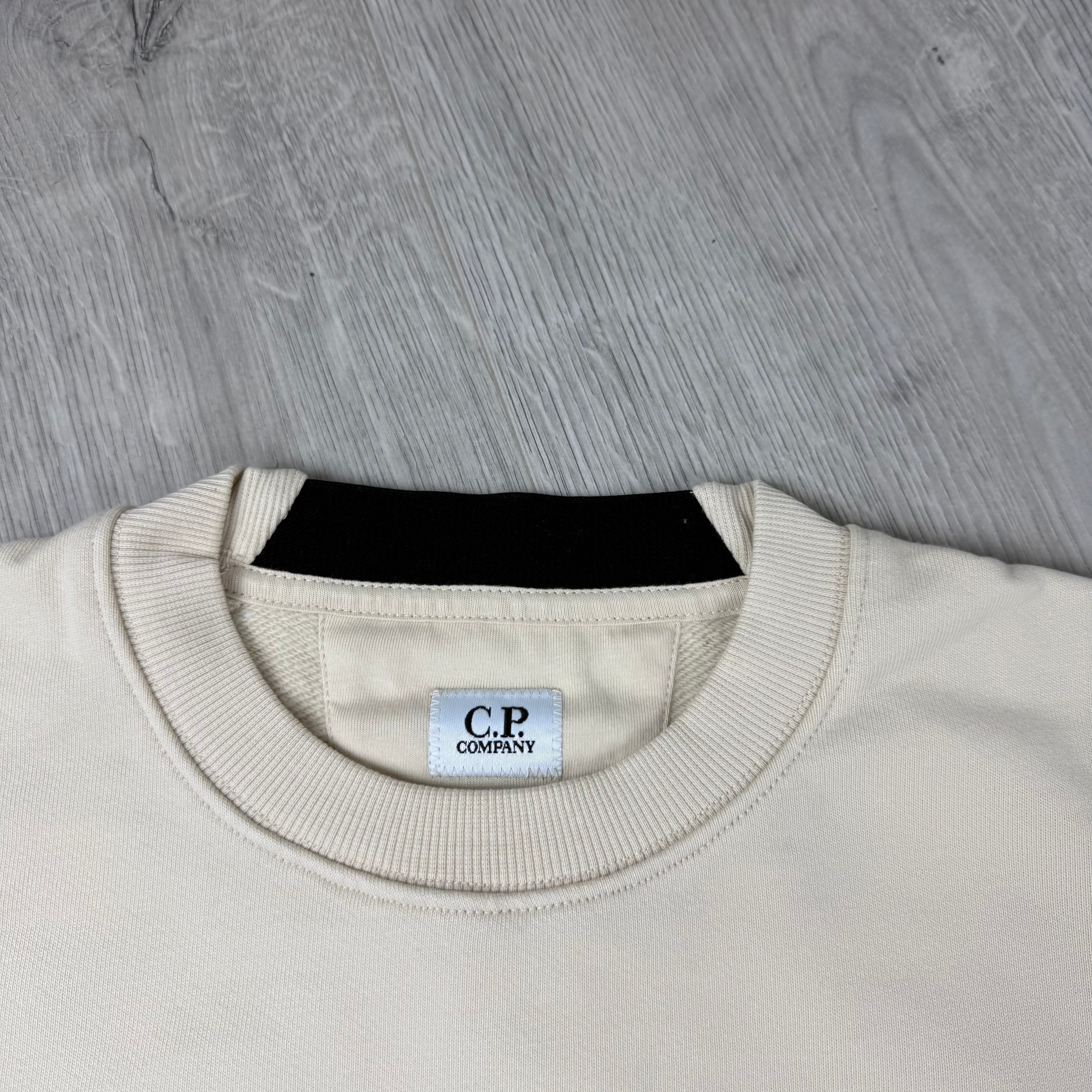 CP Company Raised Fleece Sweatshirt - Frozen Dew
