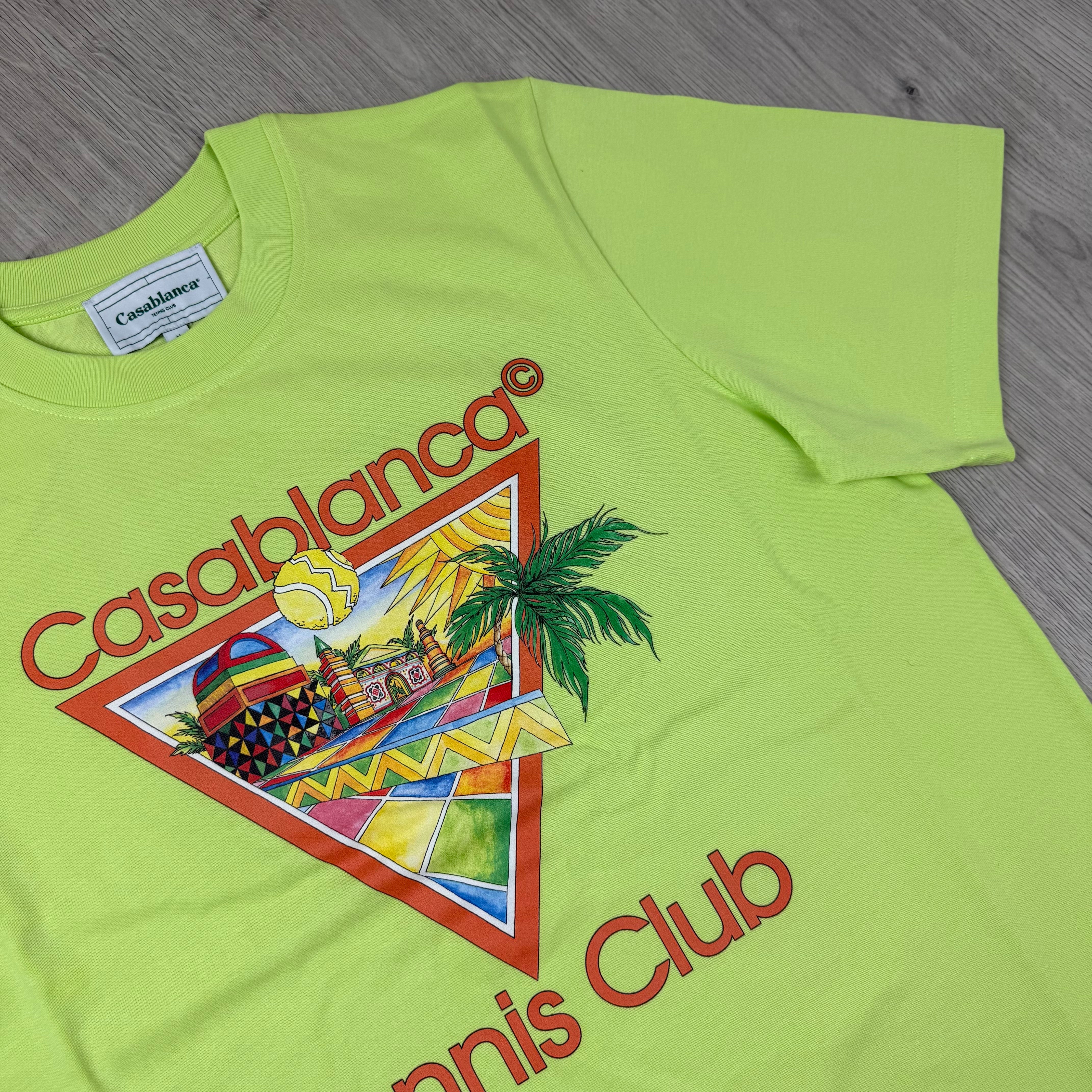 Casablanca 'Tennis Club' T-Shirt - Pale Green