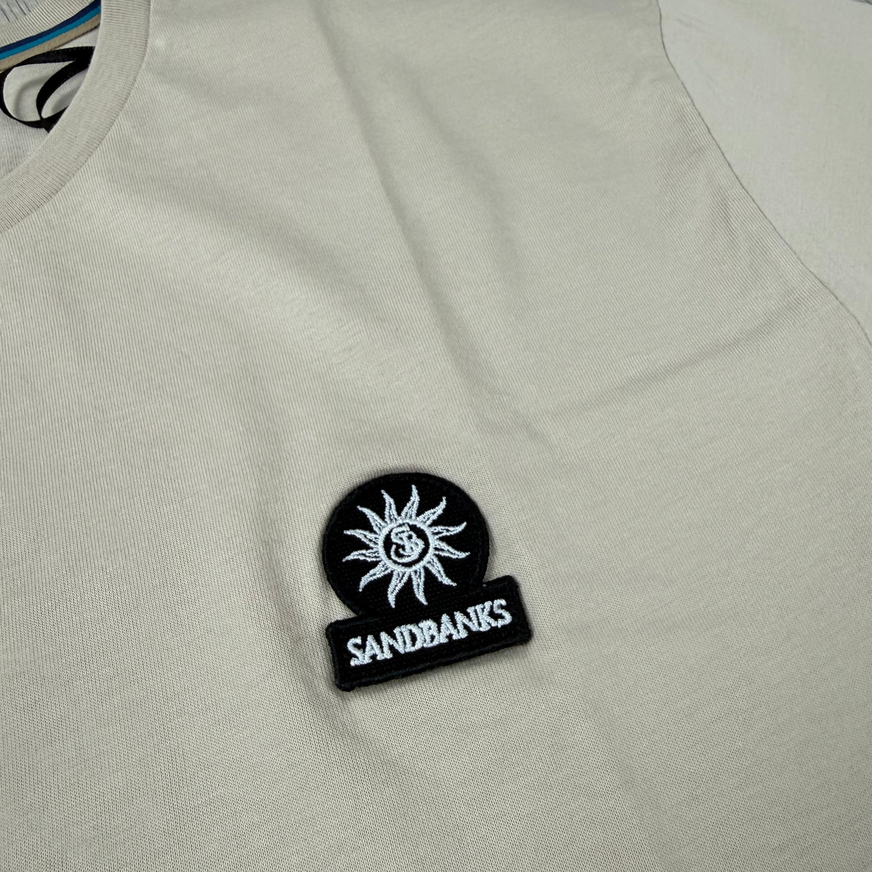 Sandbanks Badge Logo T-Shirt - Stone