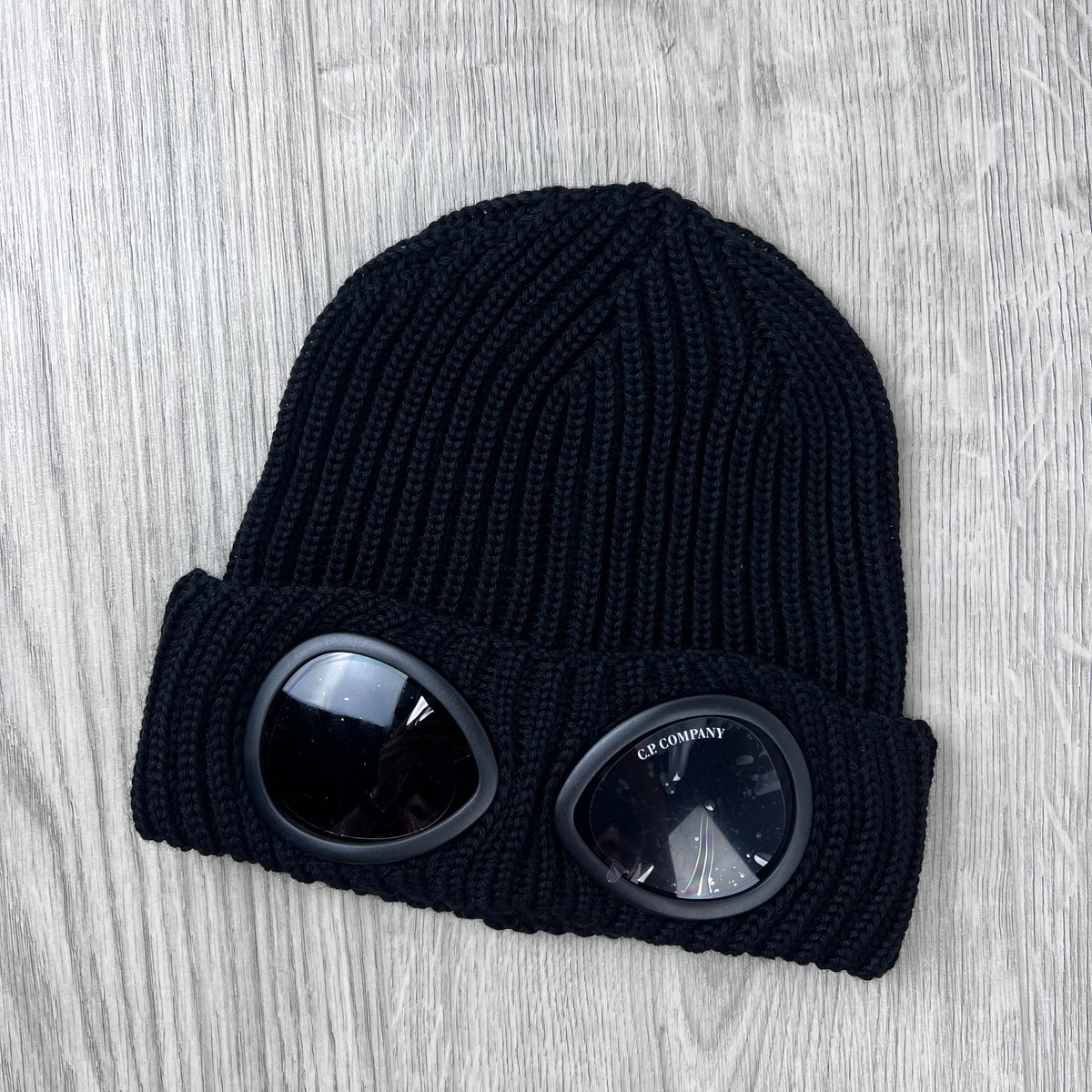 CP Company Goggle Beanie - Black
