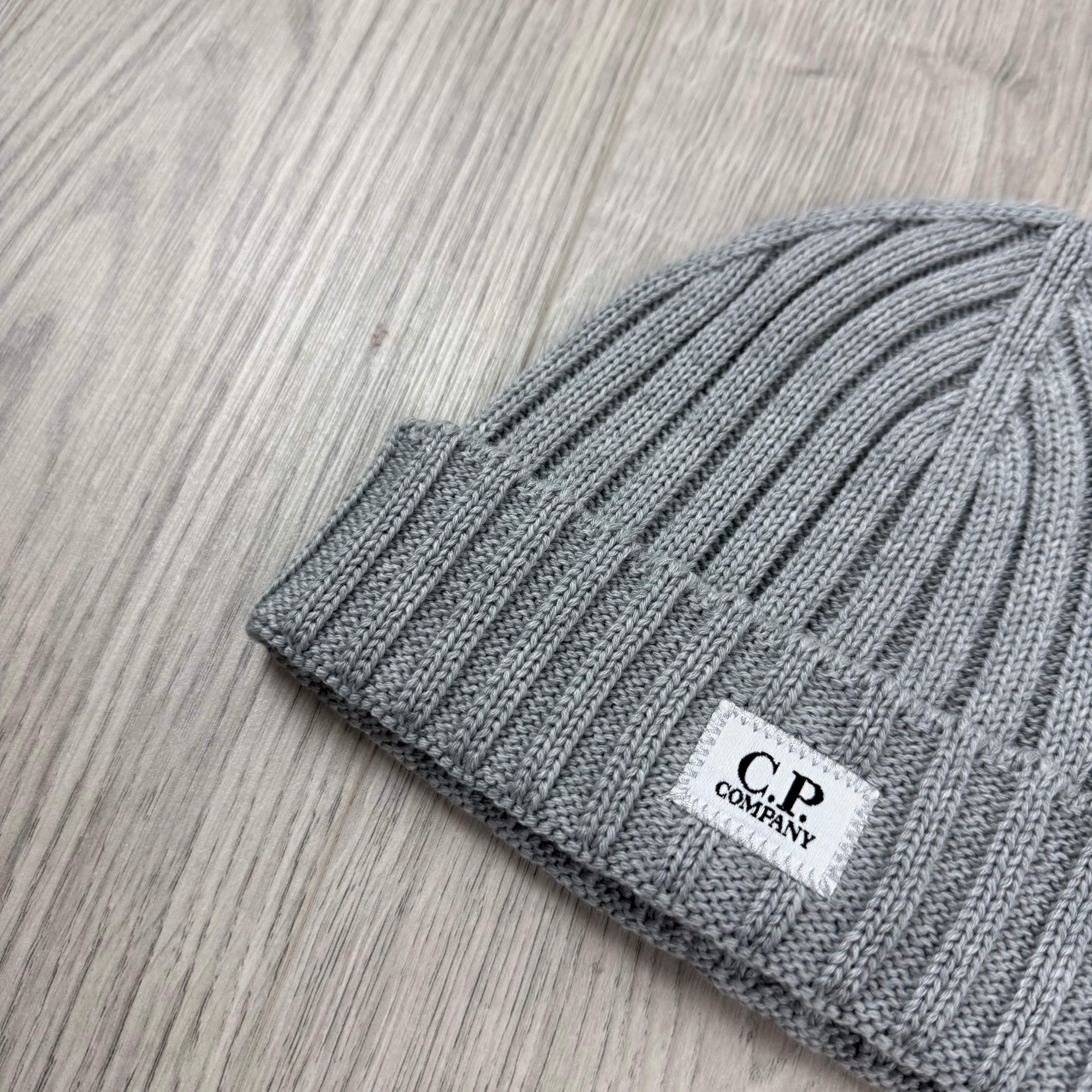 CP Company Patch Beanie - Moon Melange