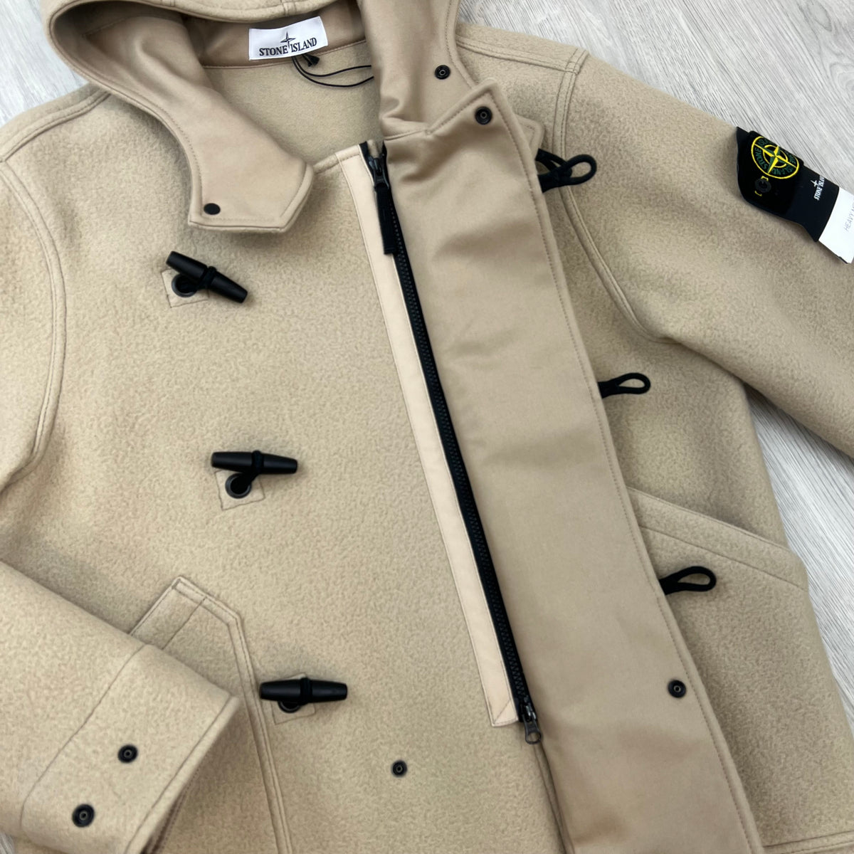 Stone Island Heavy Melton Parka - Biscuit