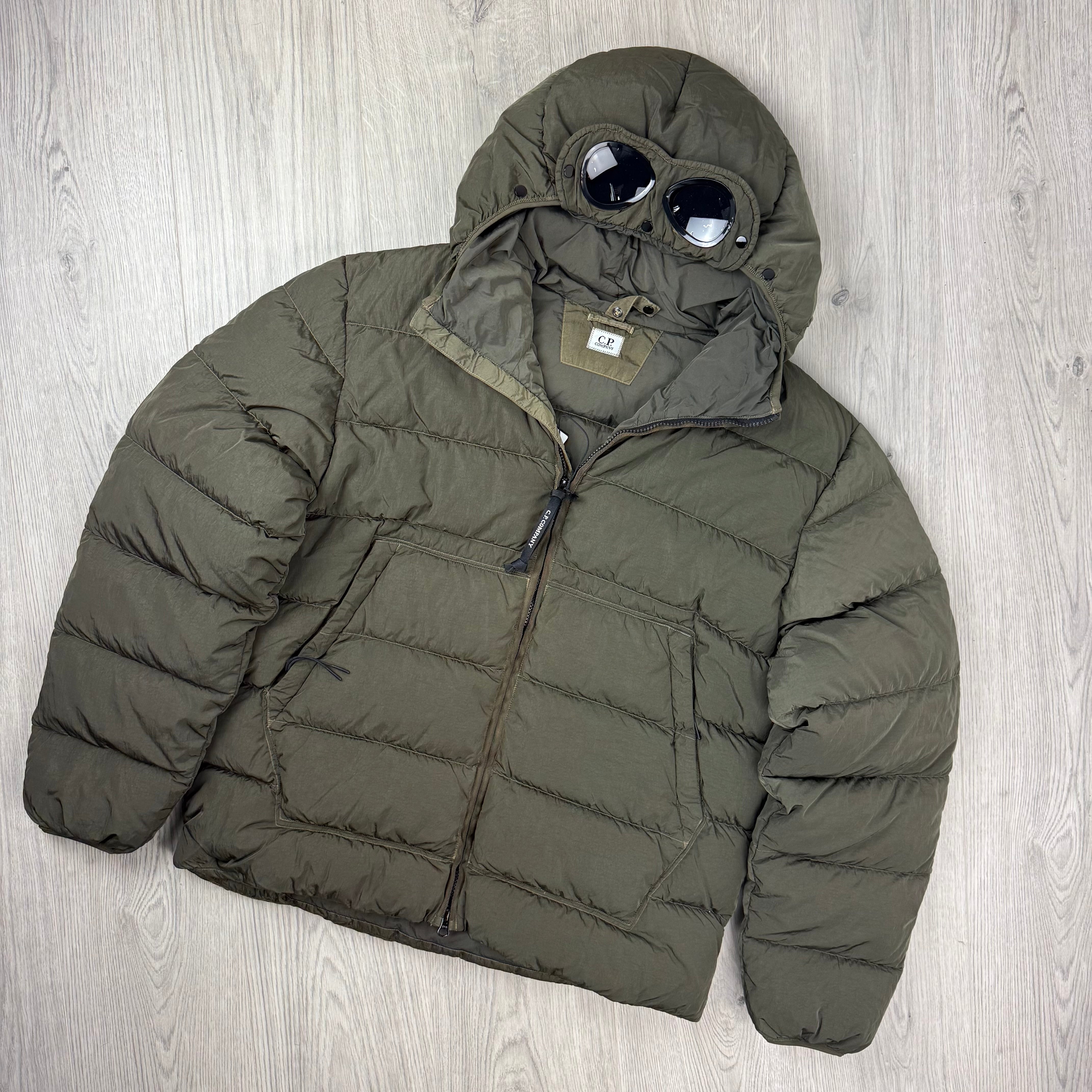 CP Company Chrome Goggle Down Jacket - Ivy Green
