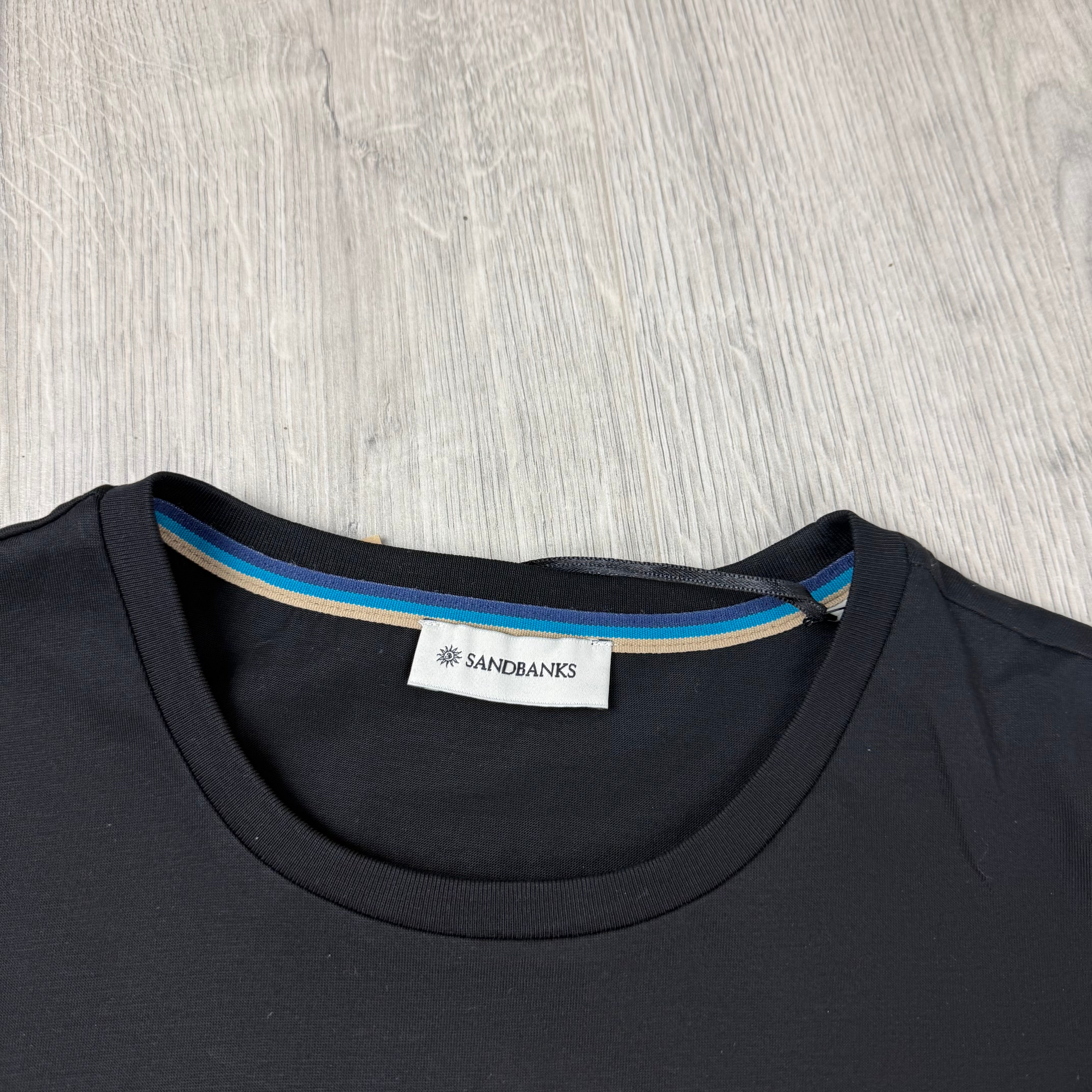 Sandbanks Badge Logo T-Shirt - Black