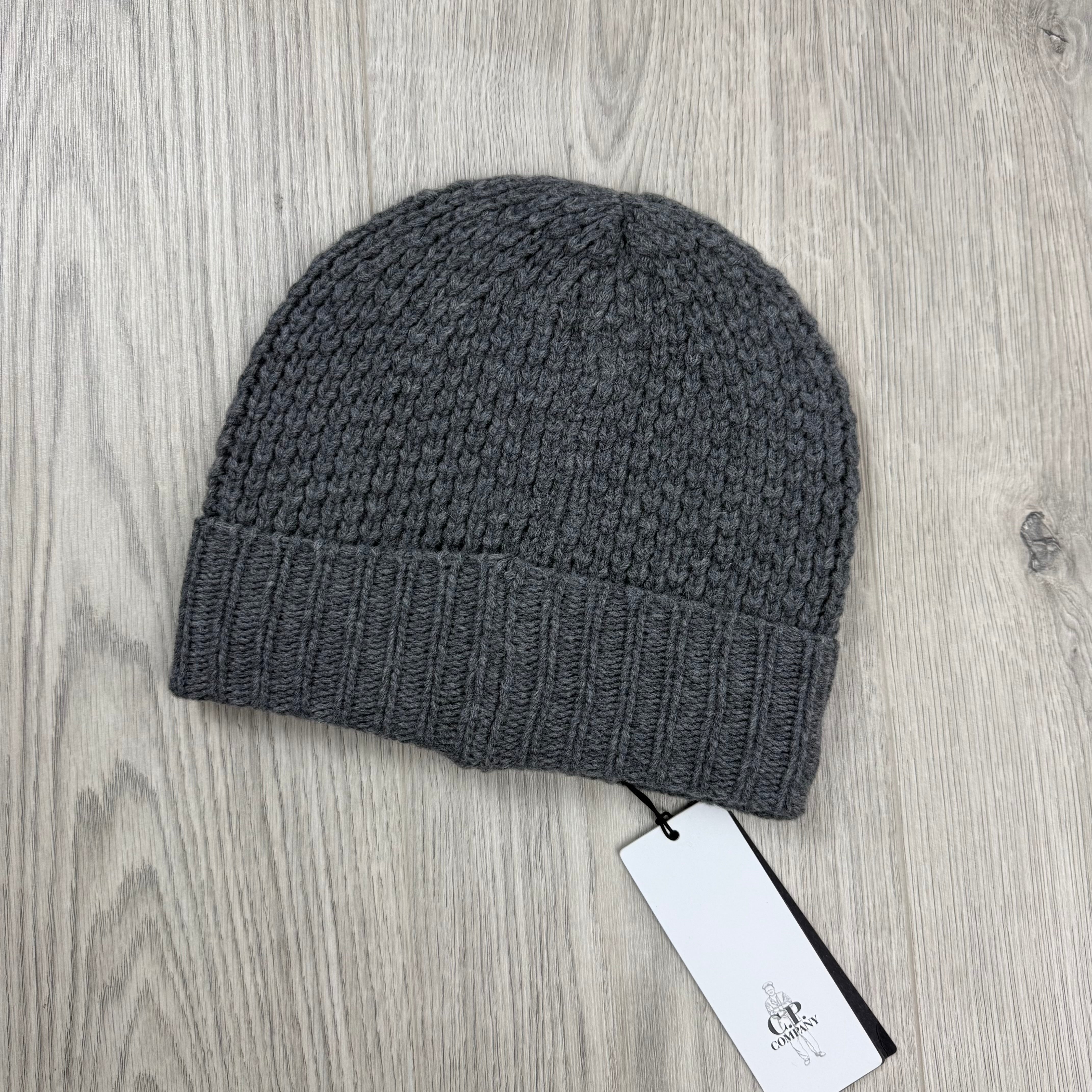 CP Company Patch Beanie - Grey