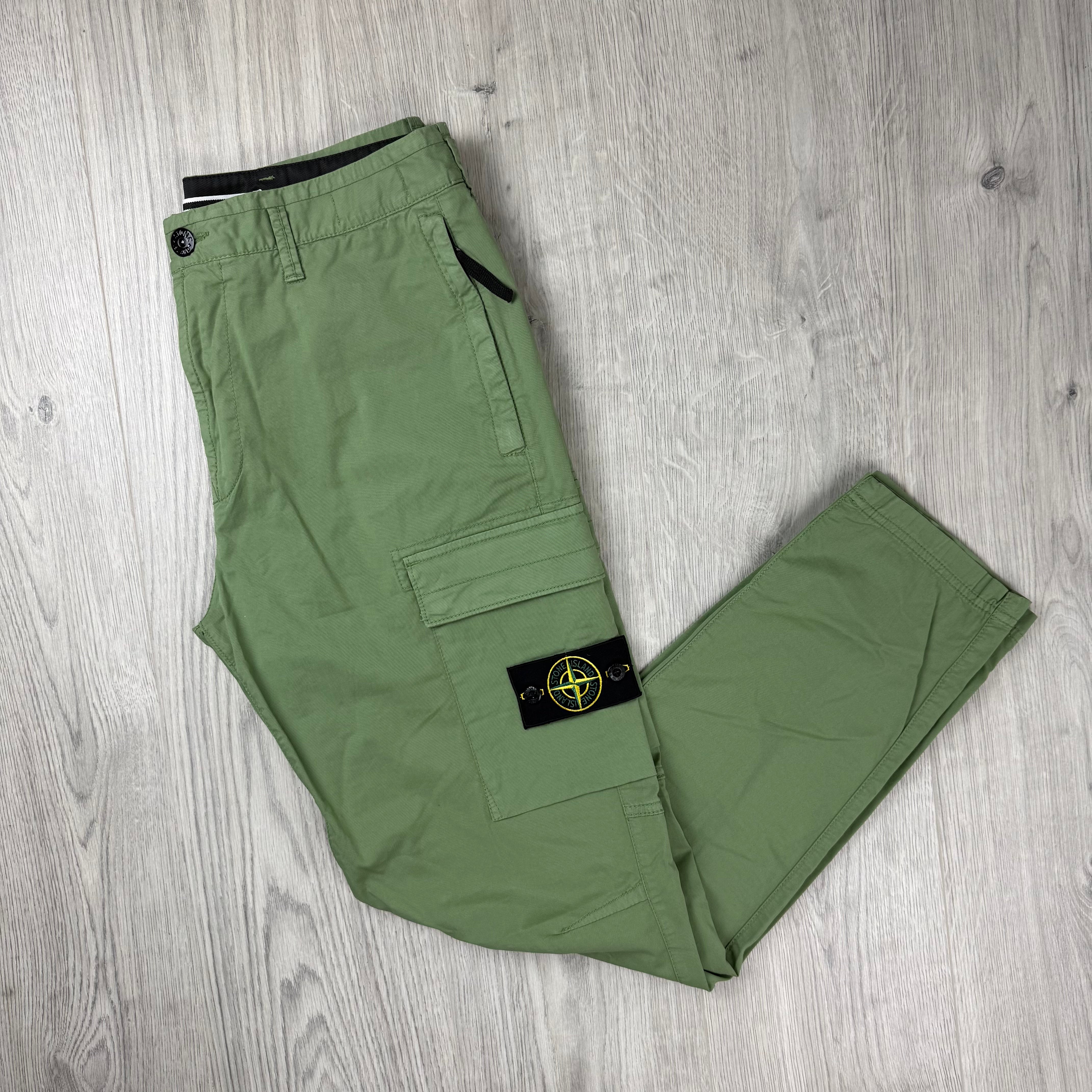Stone Island Supima Cargo Trousers - Sage