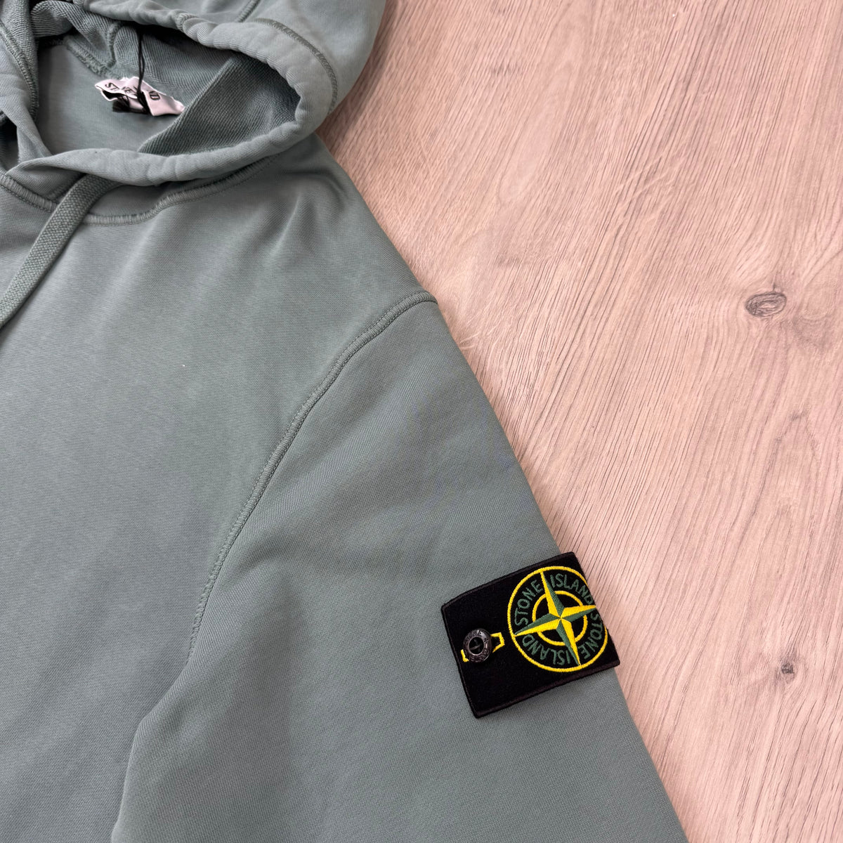 Stone Island Dyed Hoodie - Ocean Green