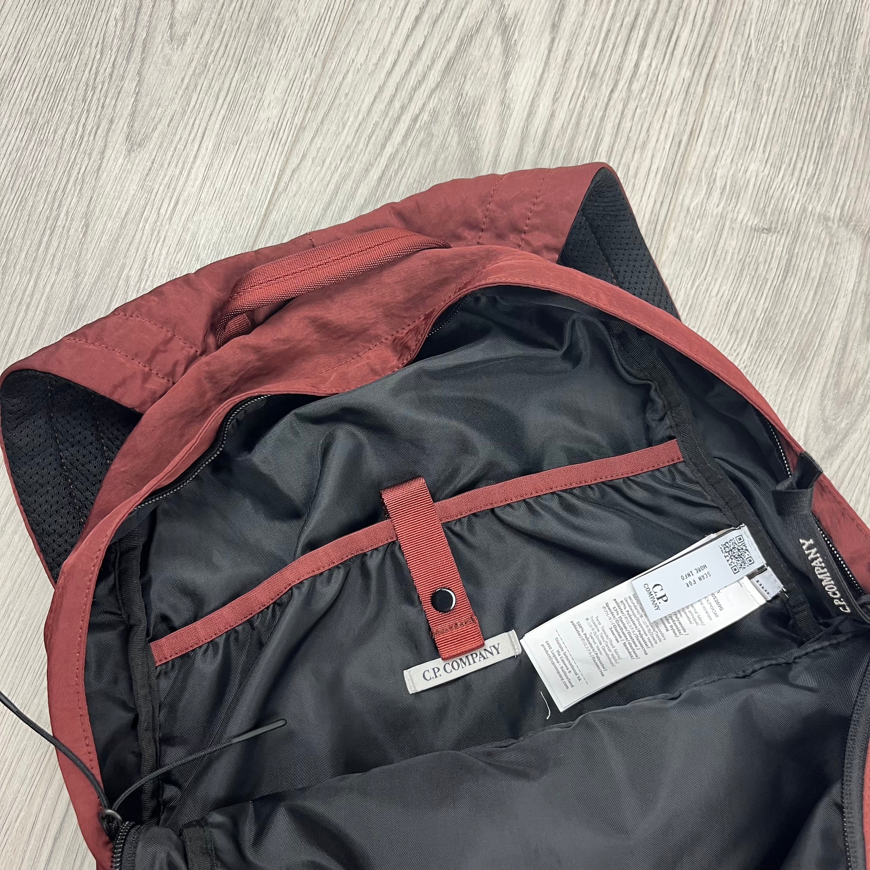 Men's CP Company Nylon-B Backpack in Sable. On sale at Open Attire.