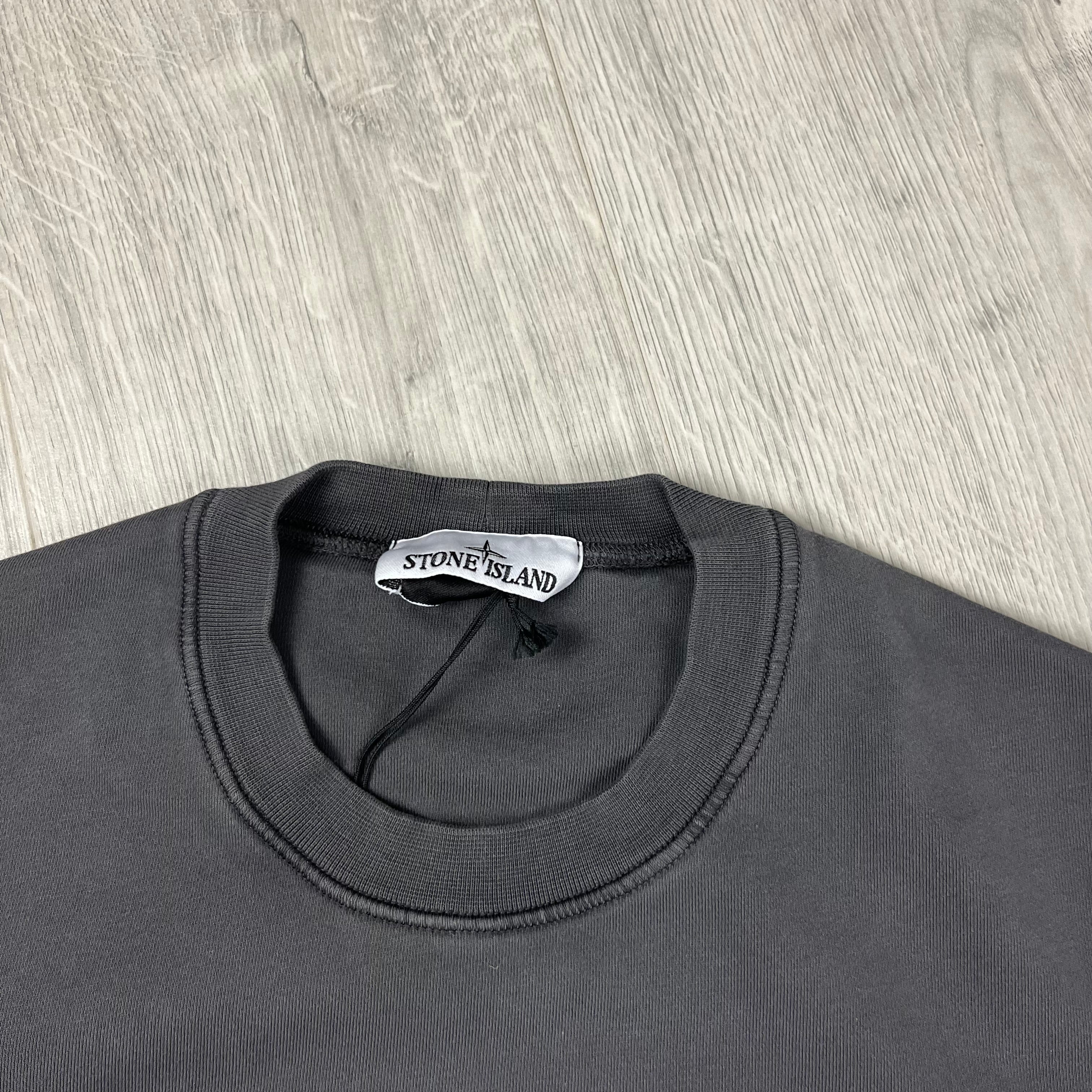 Stone Island Dyed Sweatshirt - Charcoal