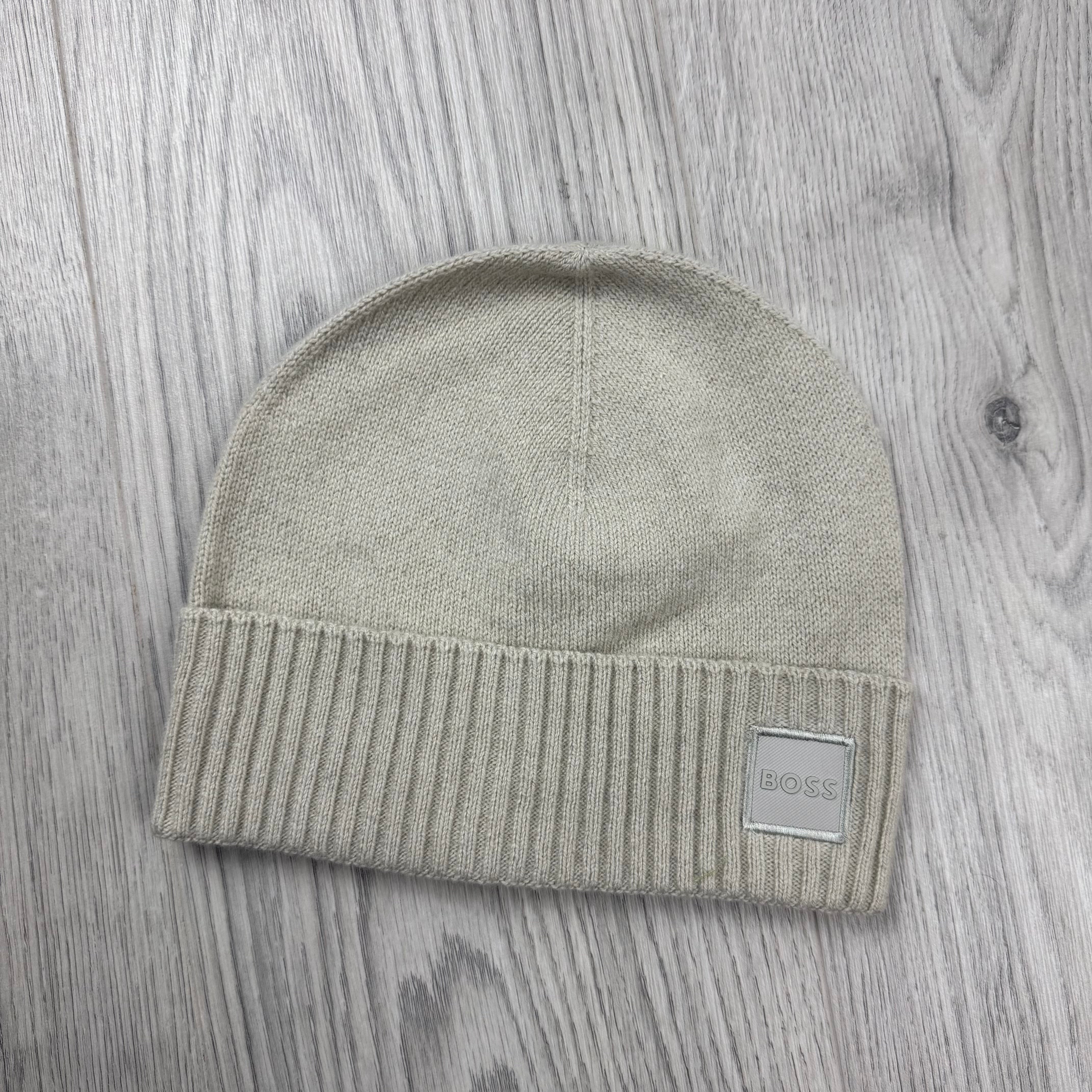 Hugo Boss 'Akaio' Beanie - Light Beige