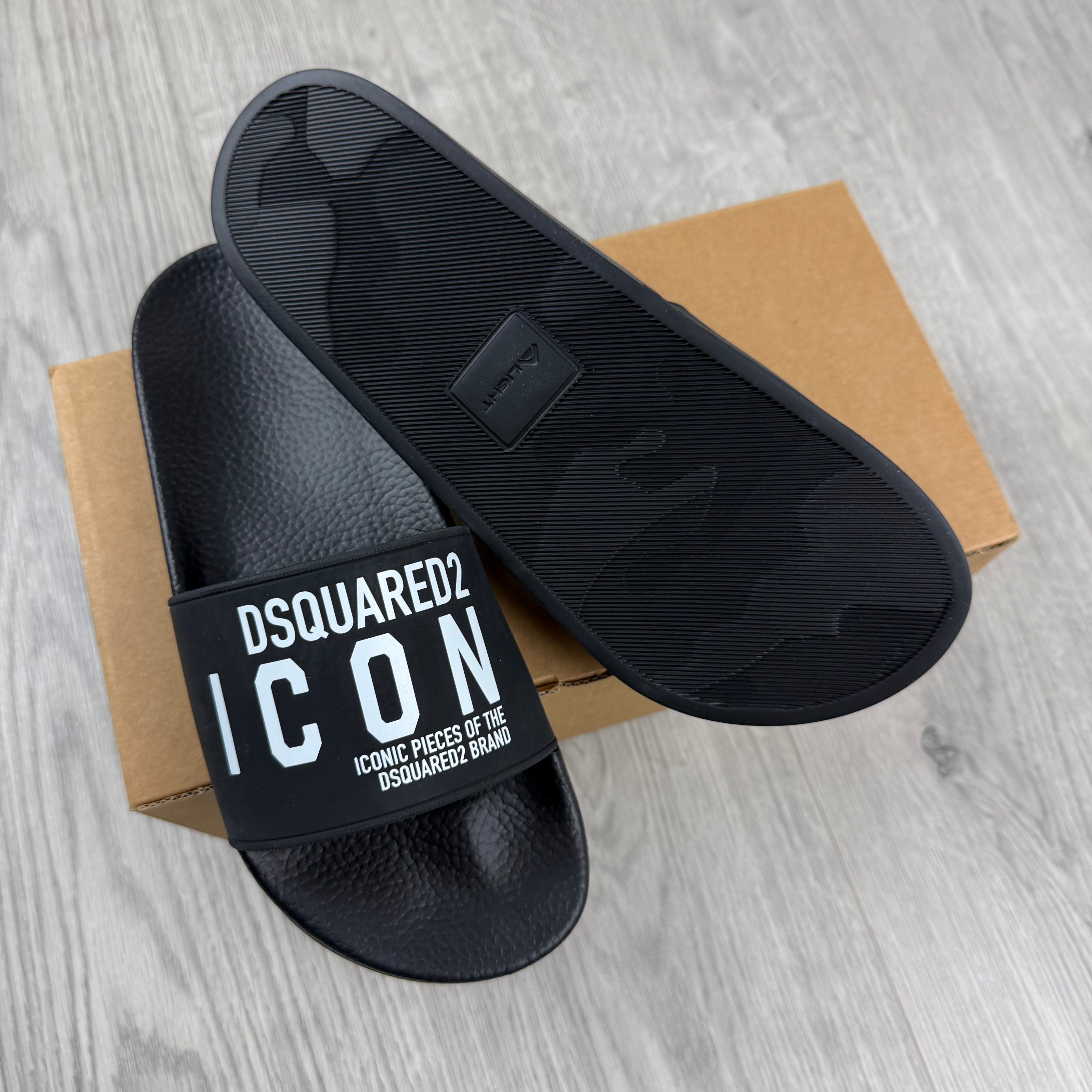 DSQUARED2 ICON Slides - Black