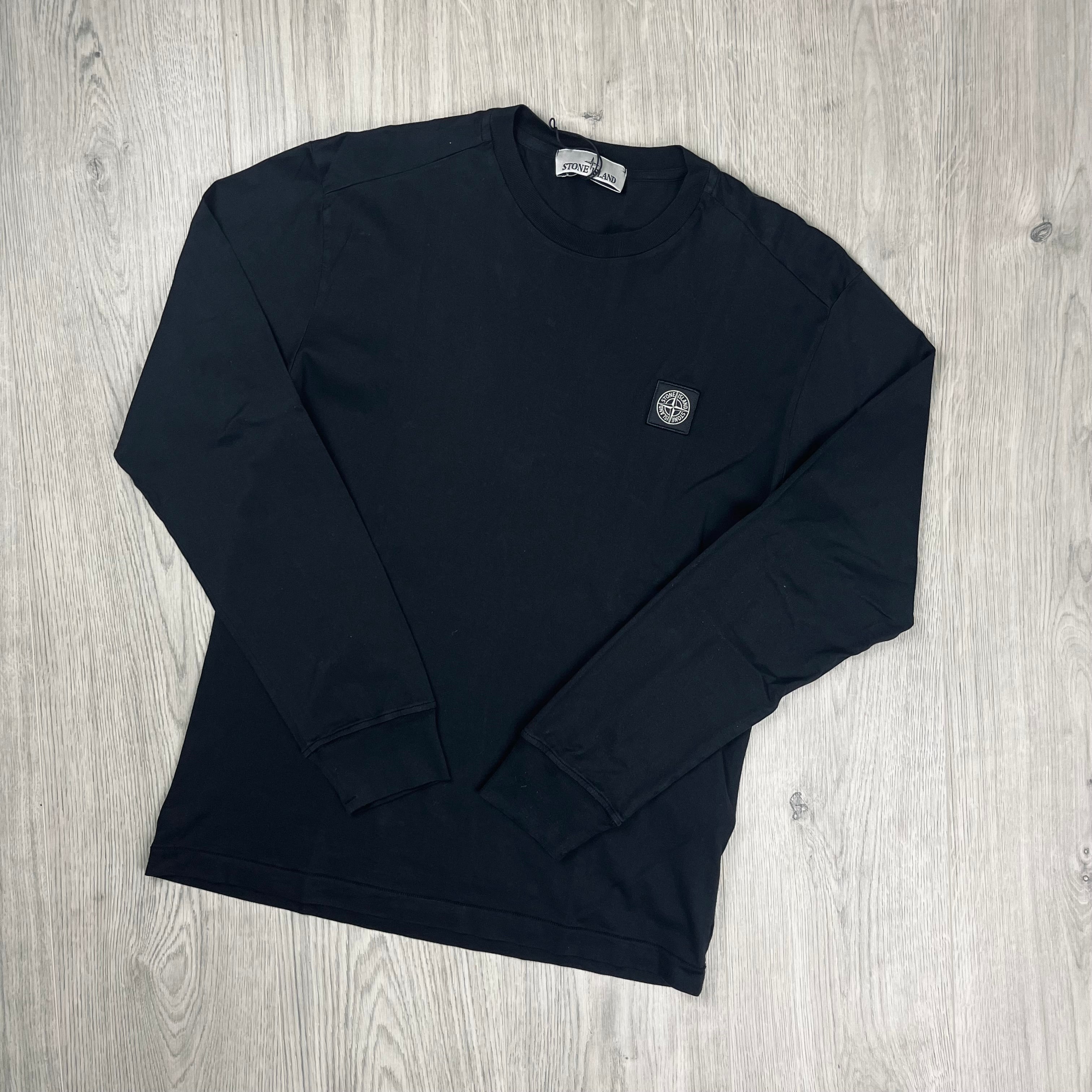 Stone Island Long Sleeve T-Shirt - Black