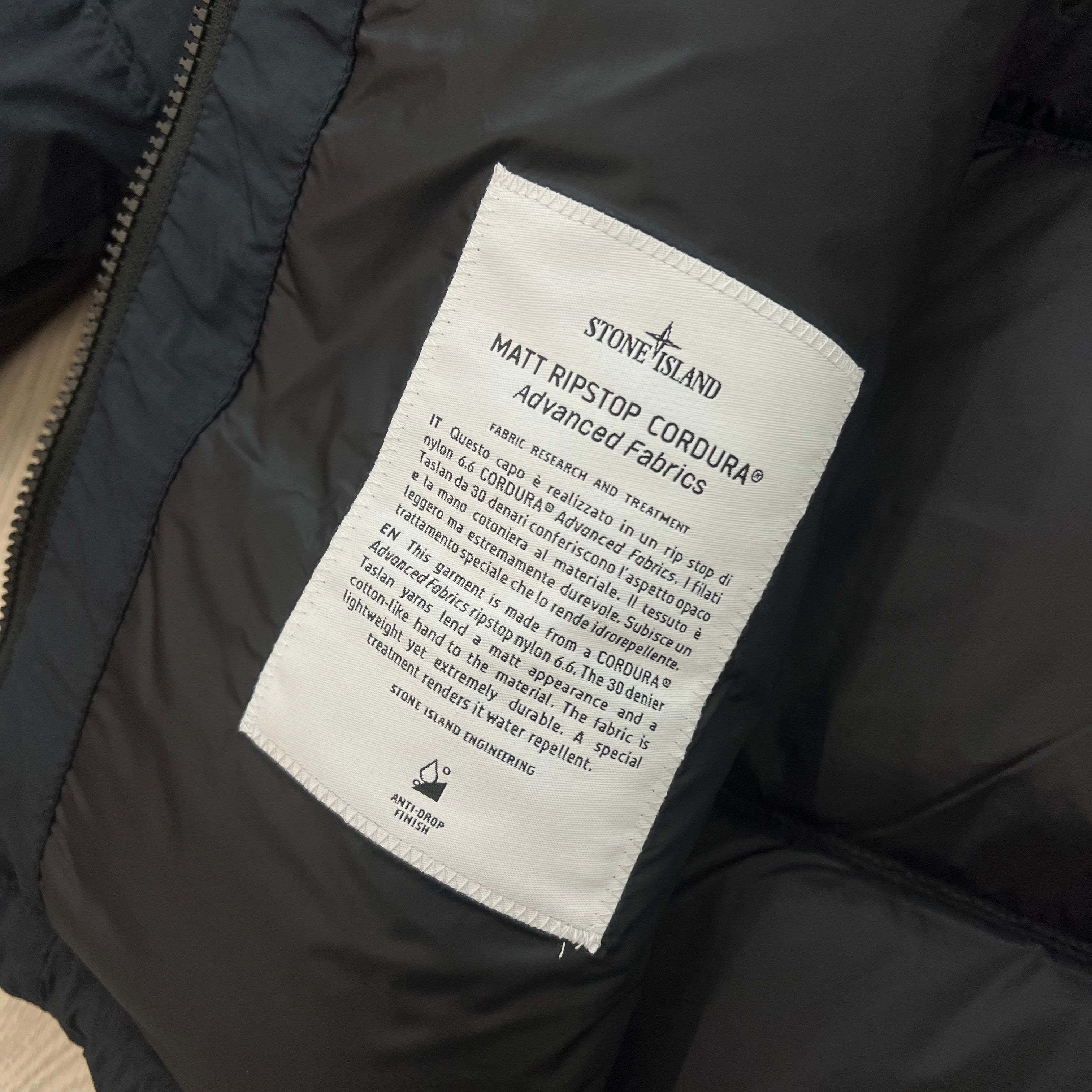 Stone Island Ripstop Down Jacket - Navy