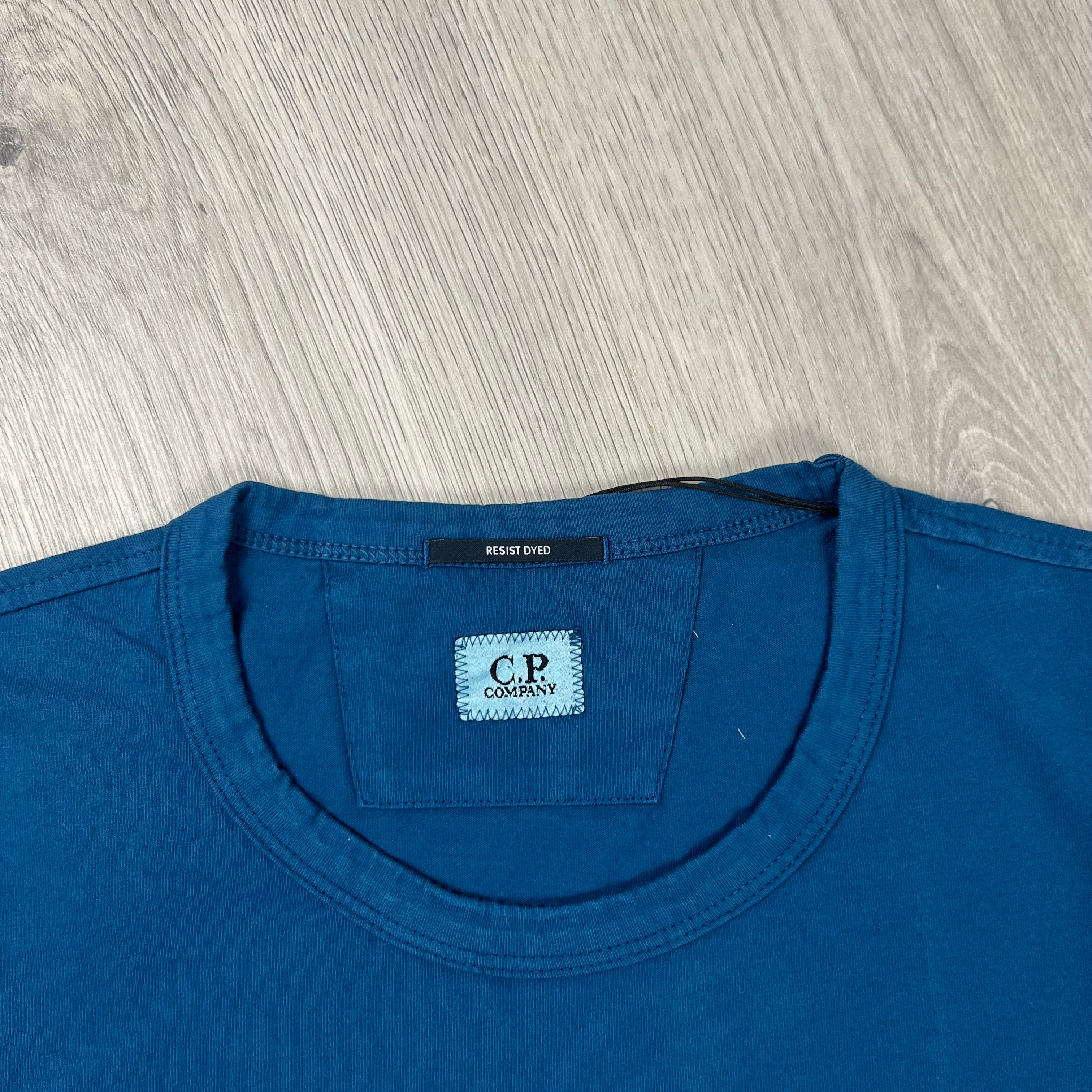 CP Company Printed T-Shirt  - Ink Blue