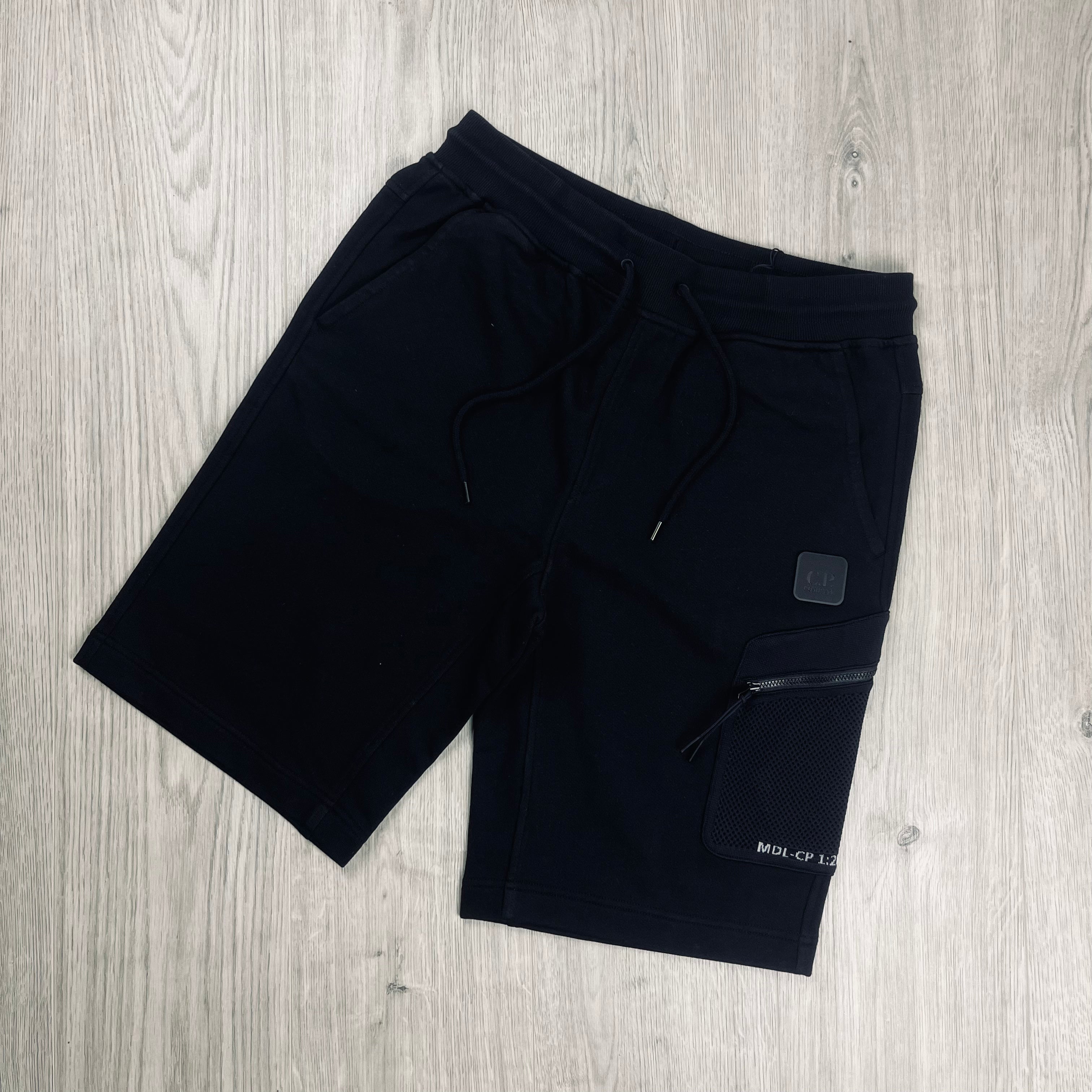 CP Company Metropolis Jersey Shorts - Black