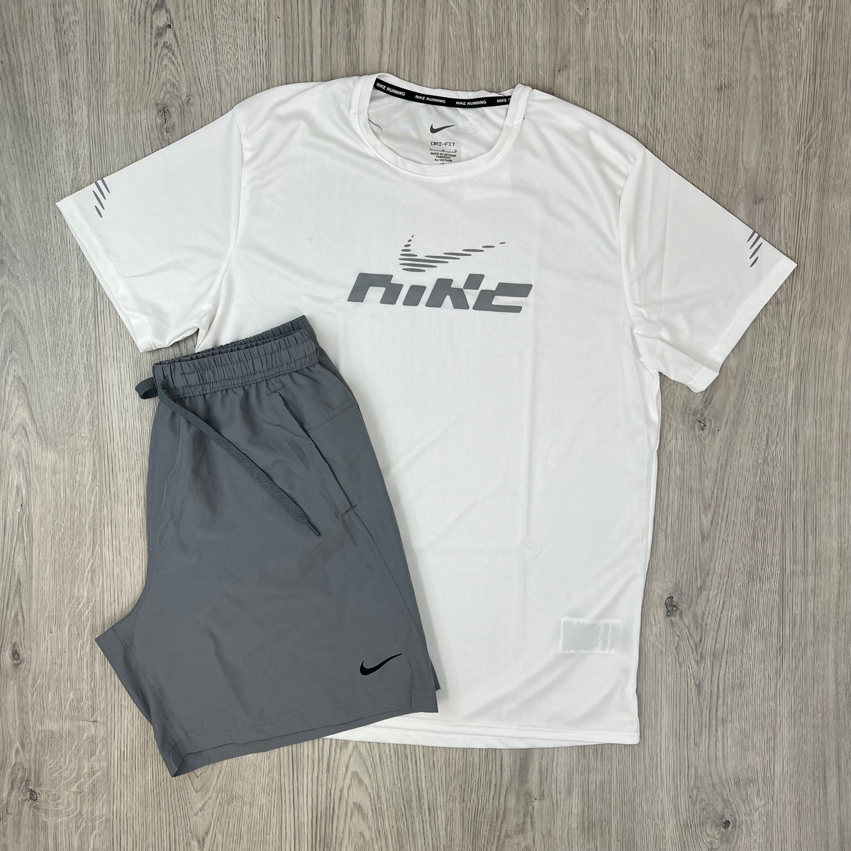Nike 'Miler' Flash Set - White/Grey