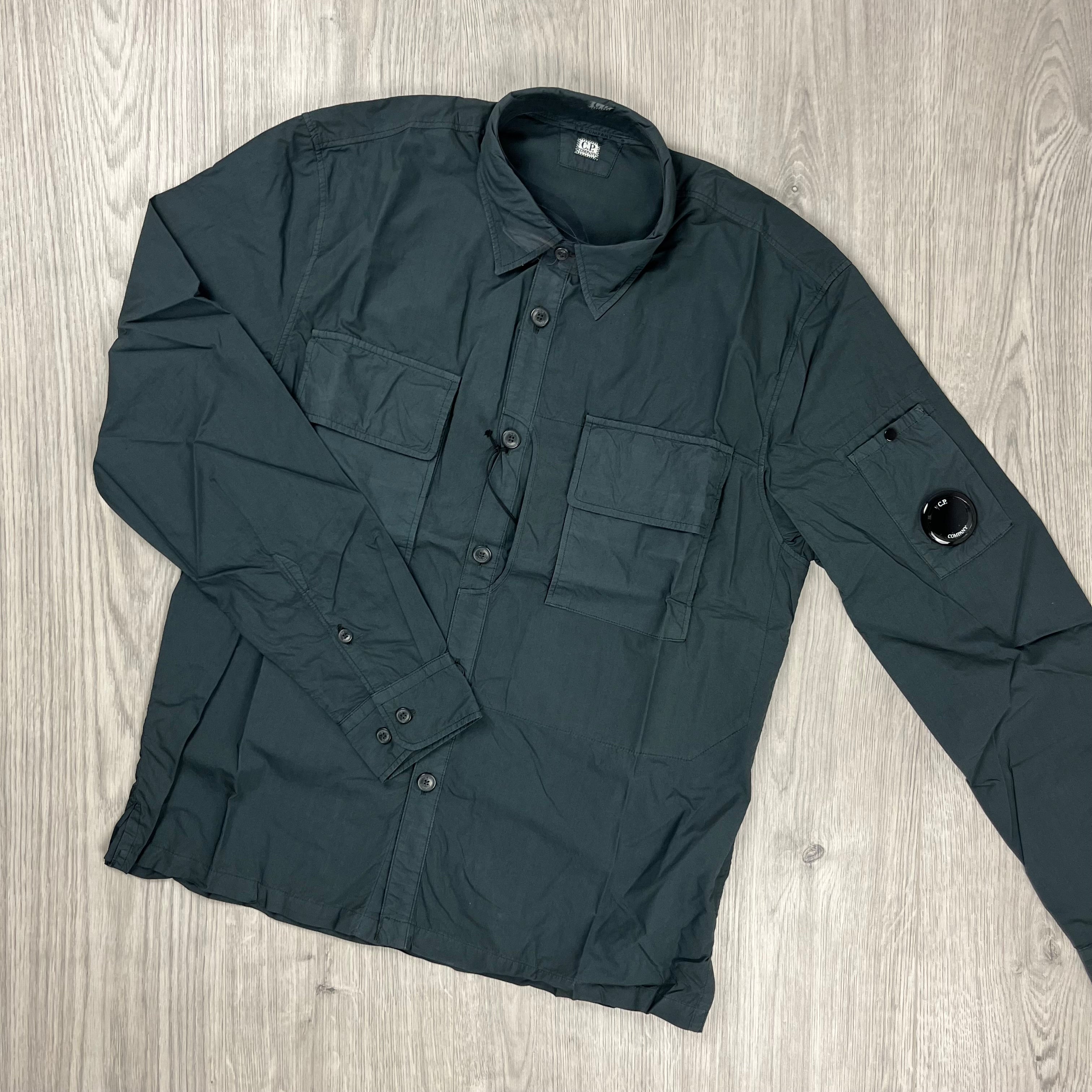 CP Company Poplin Overshirt - Grey