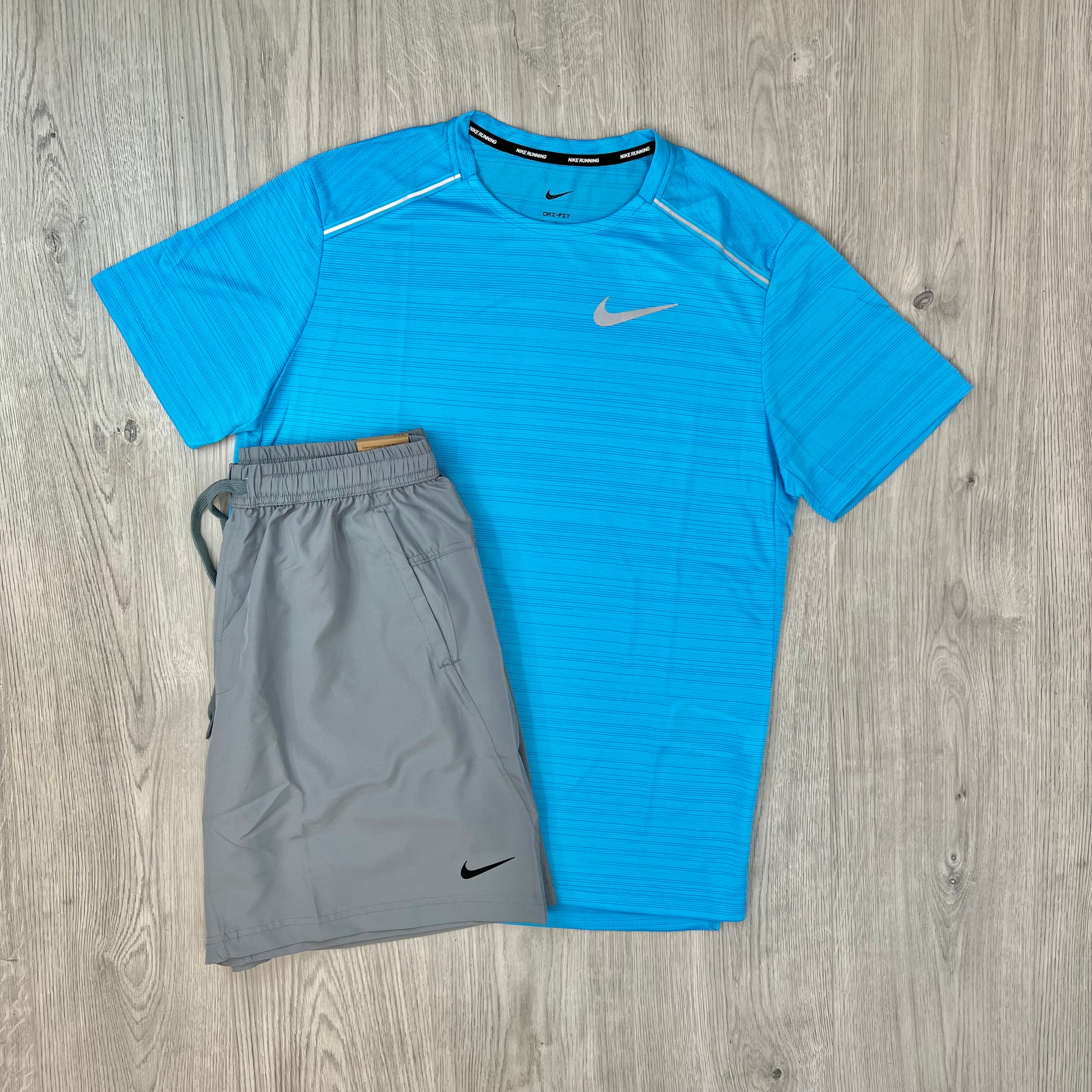Nike 'Miler' Set - Blue/Grey
