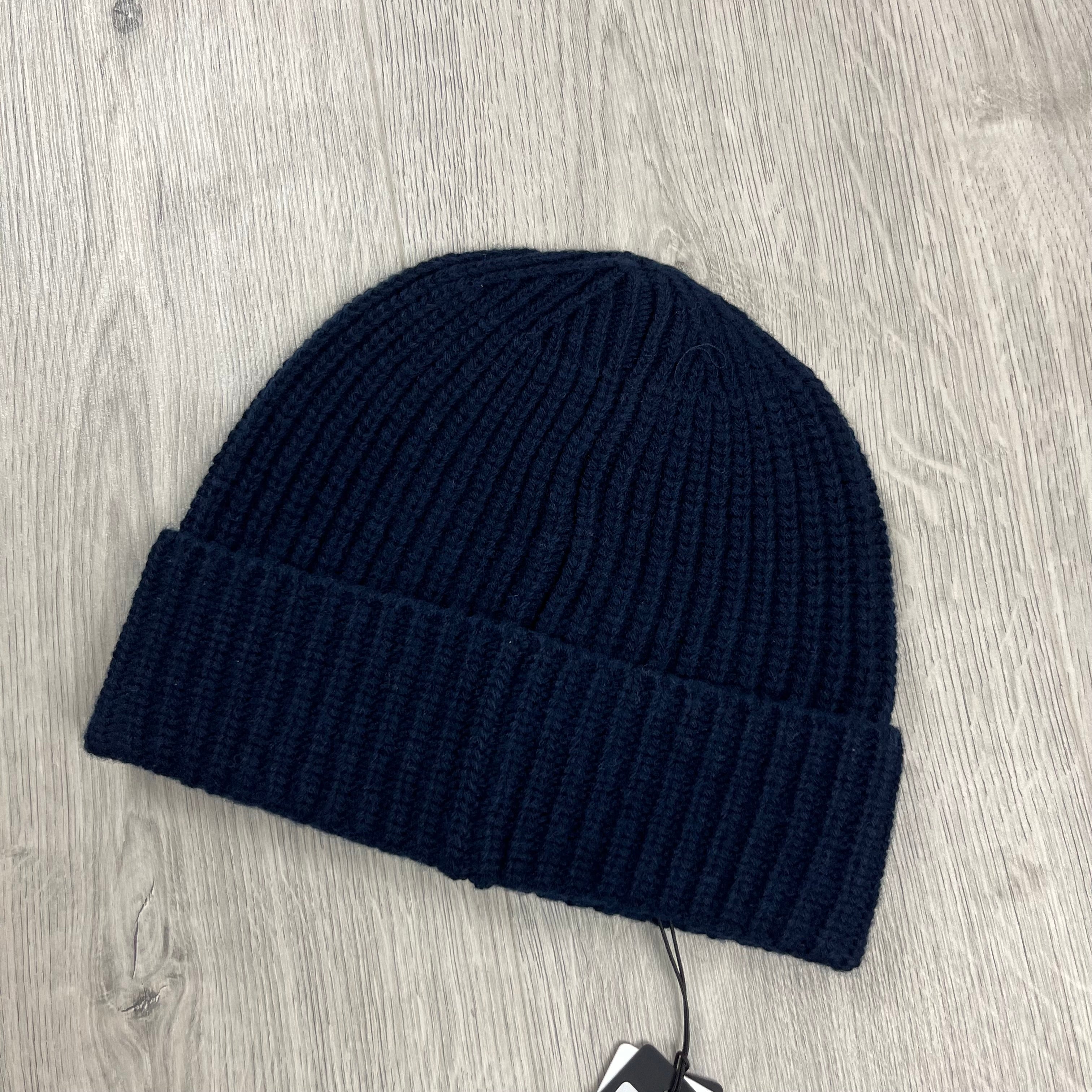 Stone Island Wool Beanie in Sage Green. On sale at Open Attire.