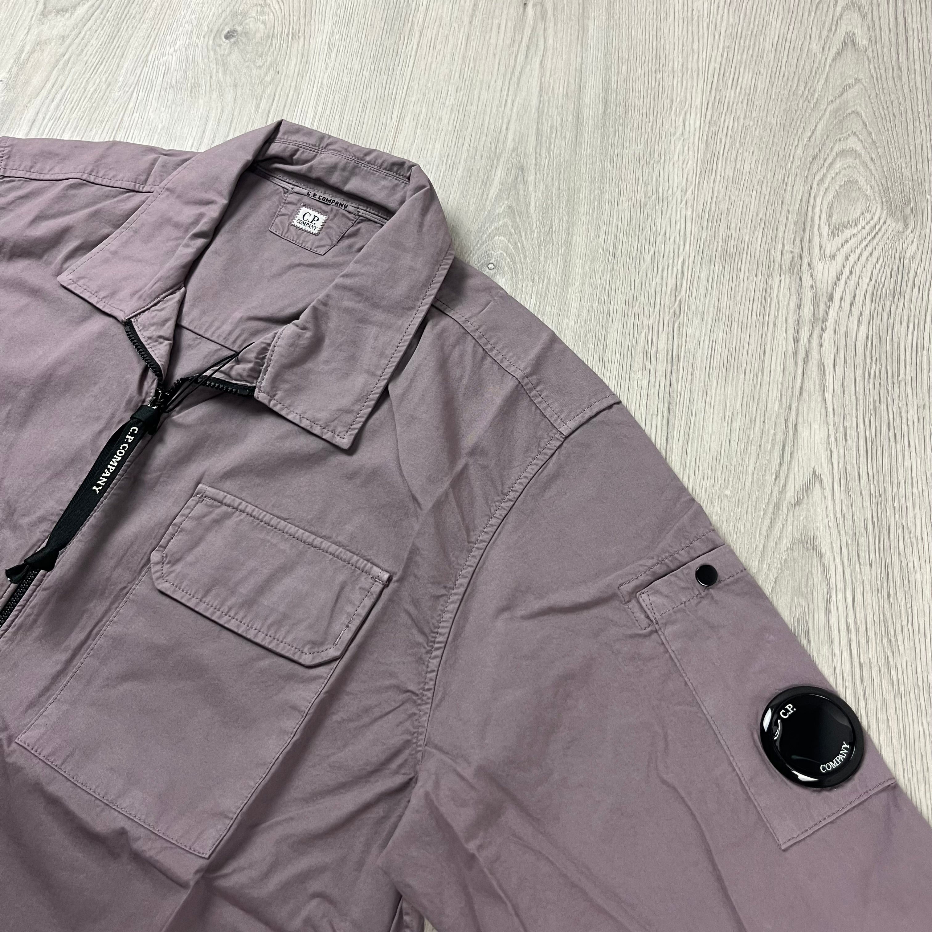 CP Company Zip Overshirt - Dove