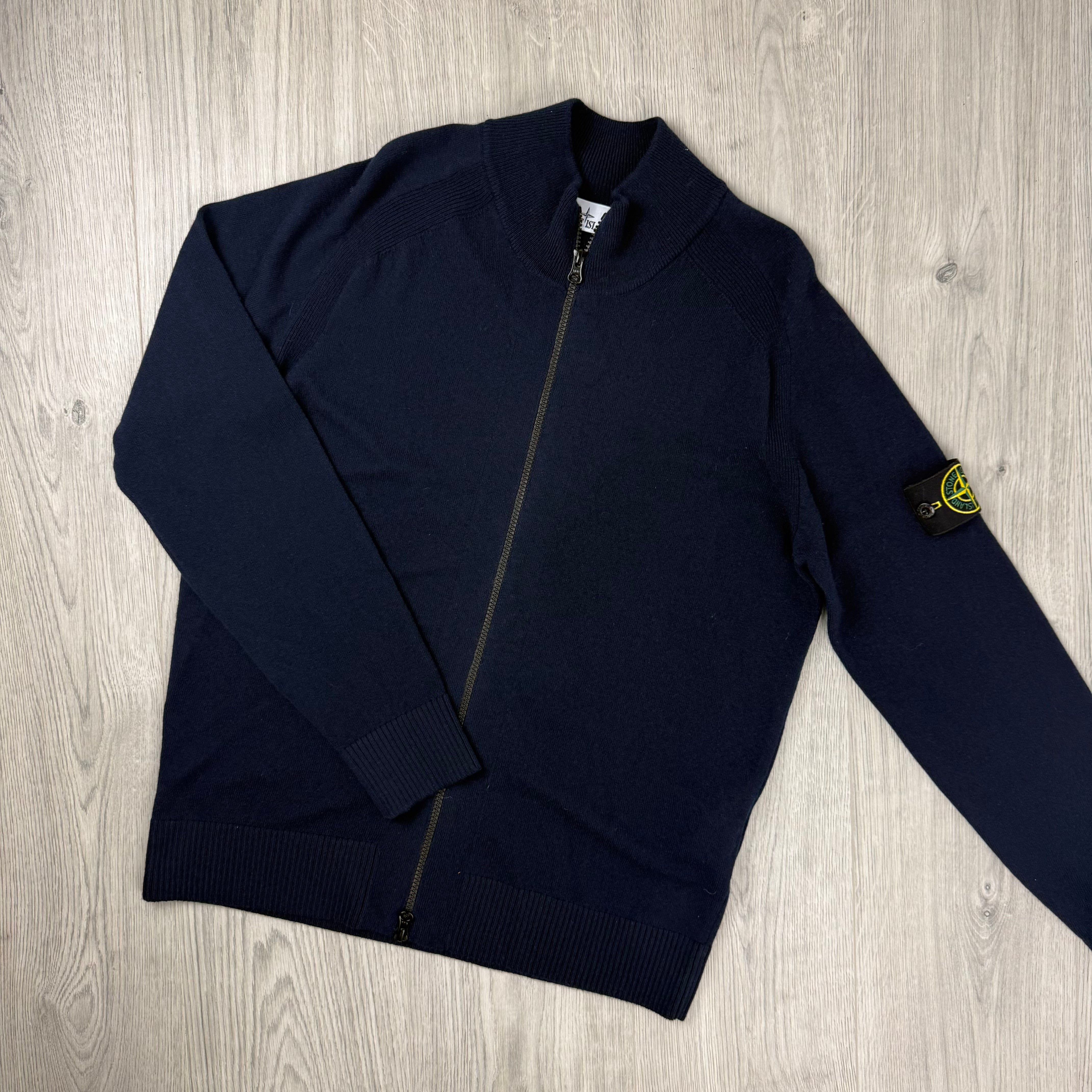 Stone Island Knit Zip Fleece - Navy