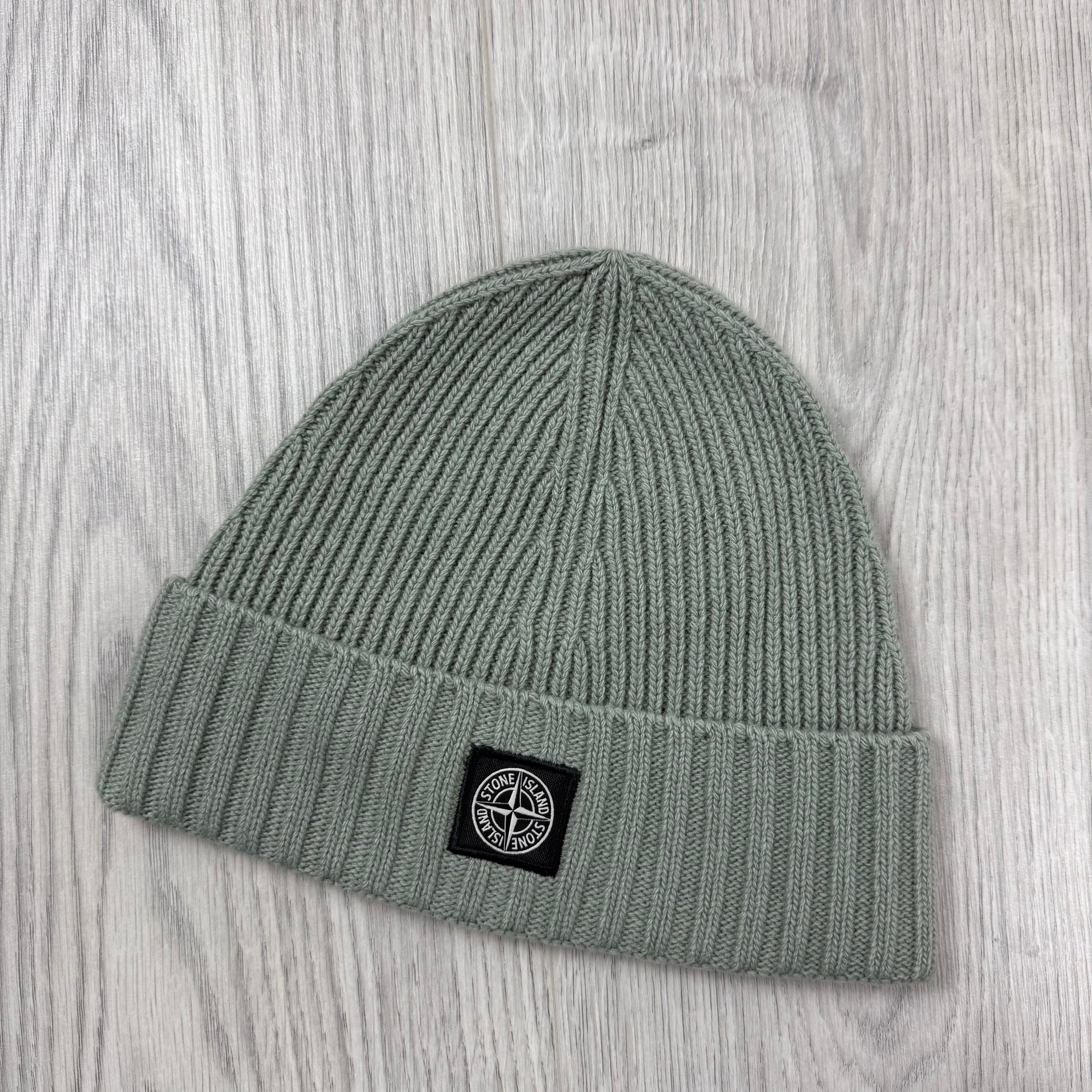 Stone Island Junior Knit Beanie - Sage