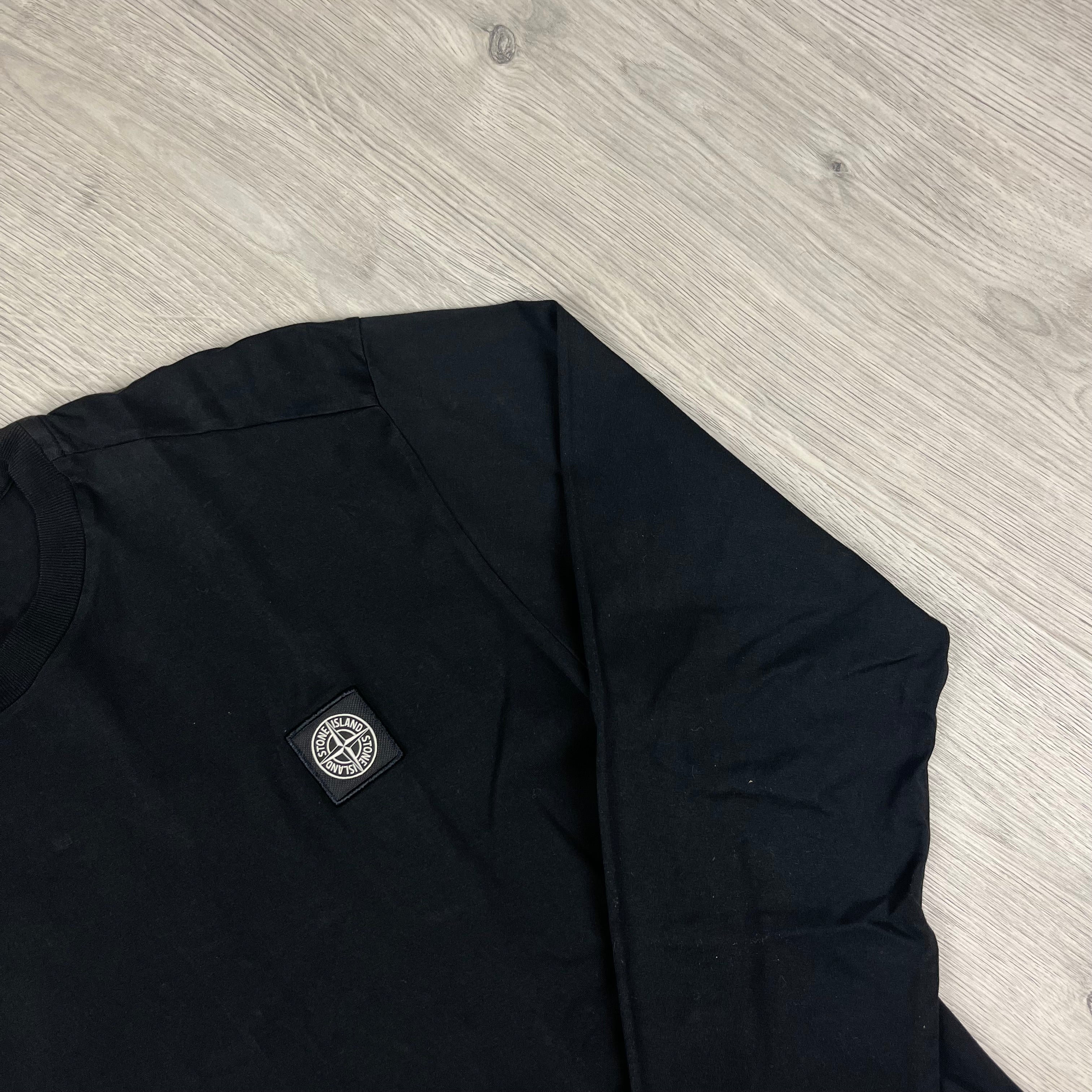 Stone Island Long Sleeve T-Shirt - Black