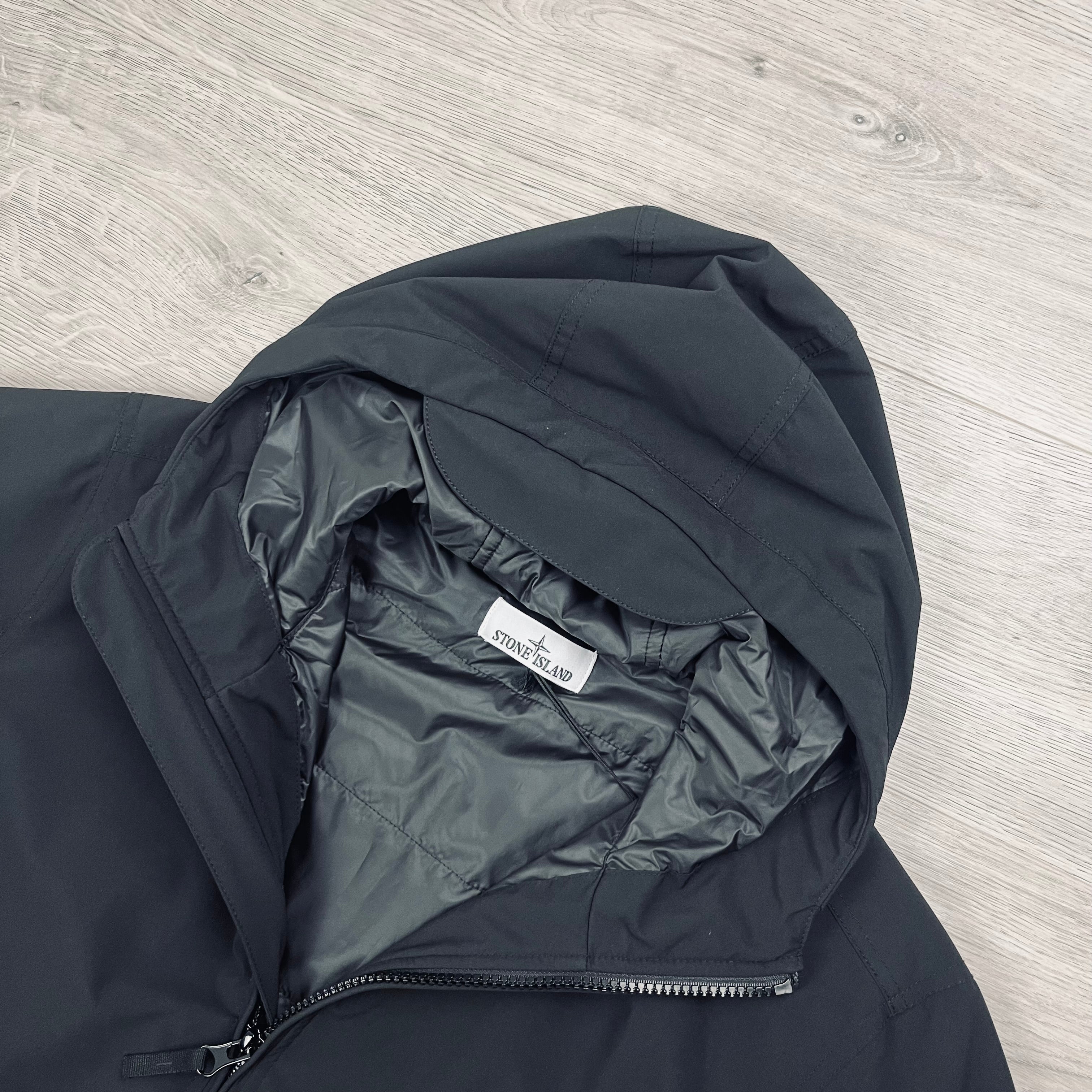 Stone Island Primaloft Padded Shell Jacket in Black. On sale at Open Attire.