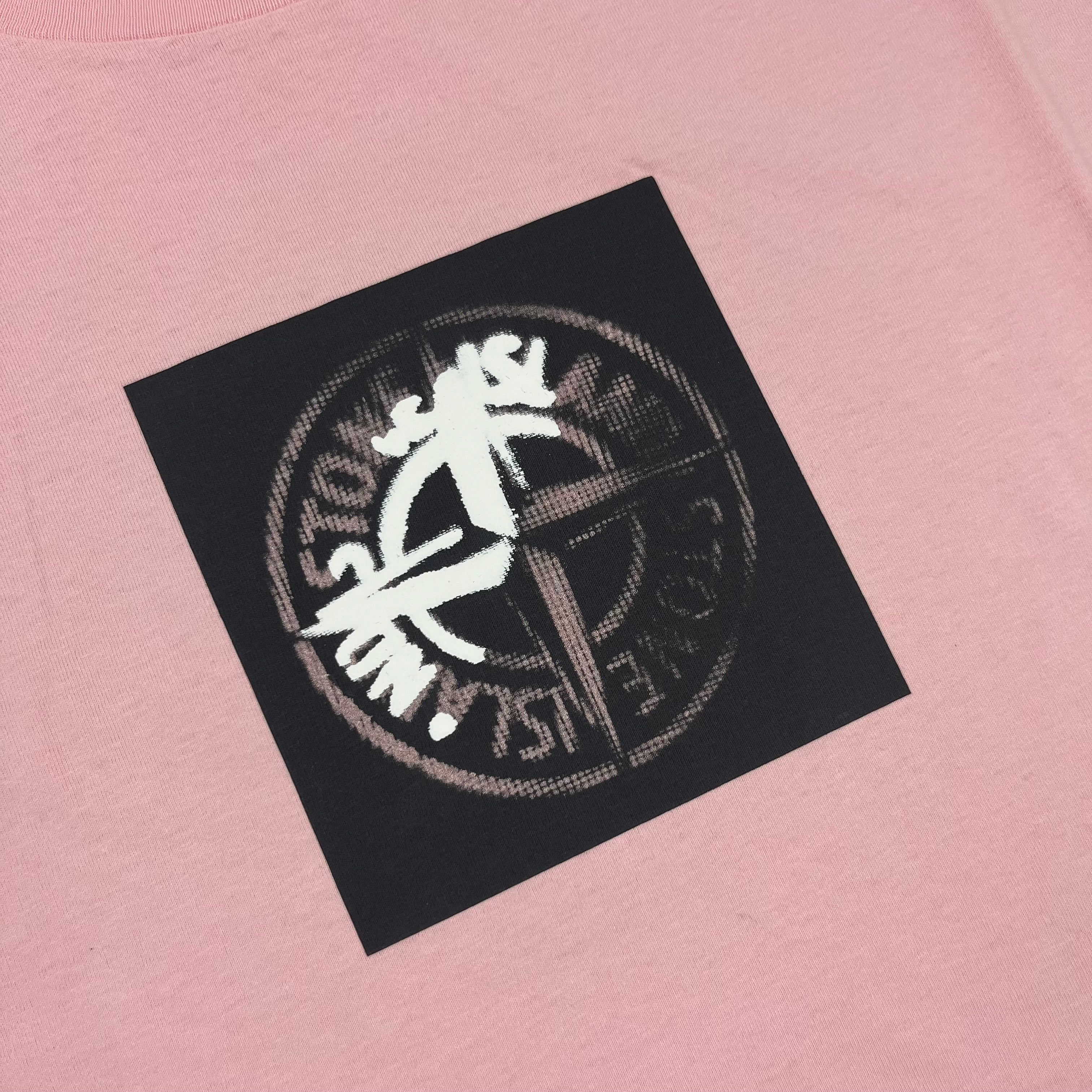 Stone Island Printed T-Shirt - Pink