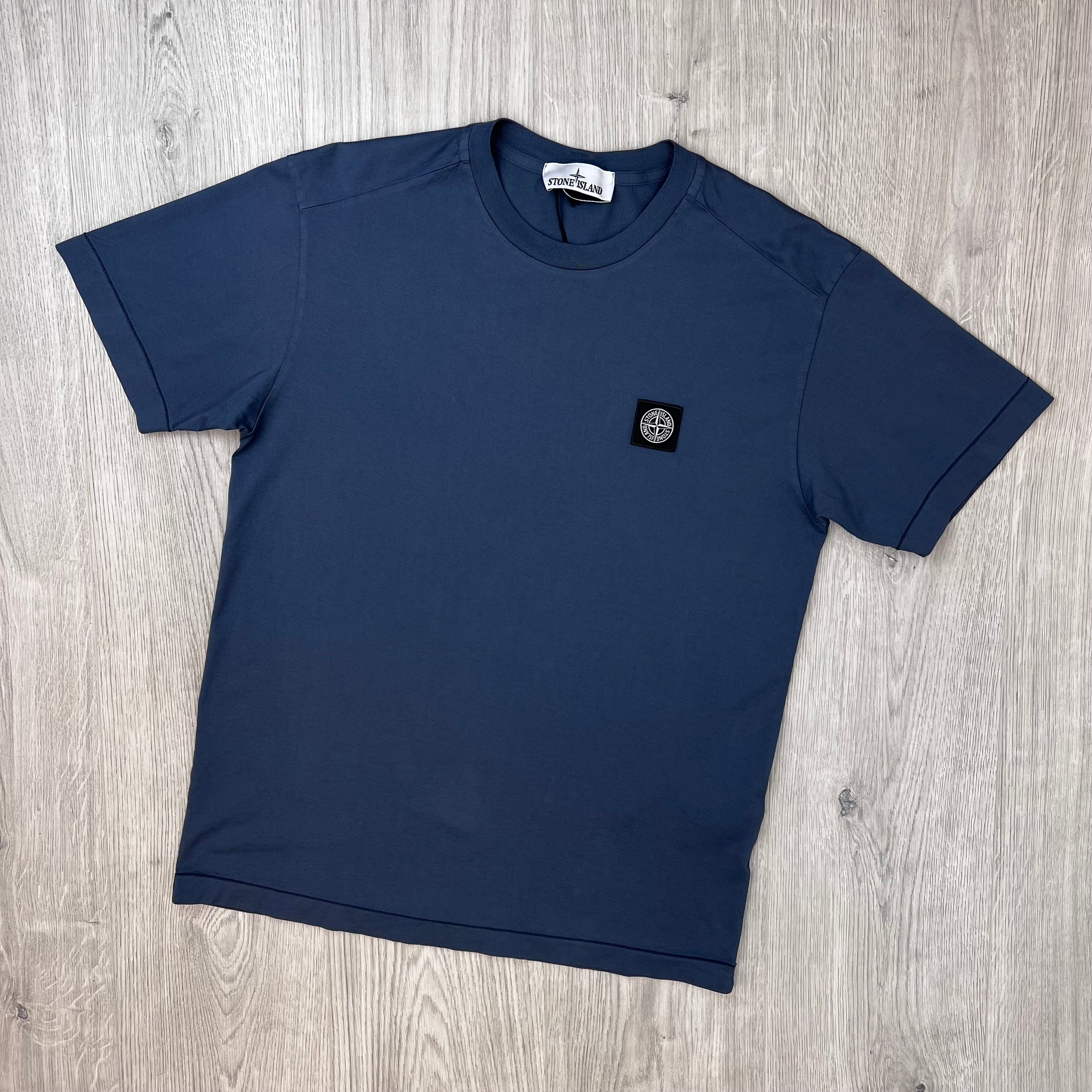 Stone Island Patch T-Shirt - Slate Blue