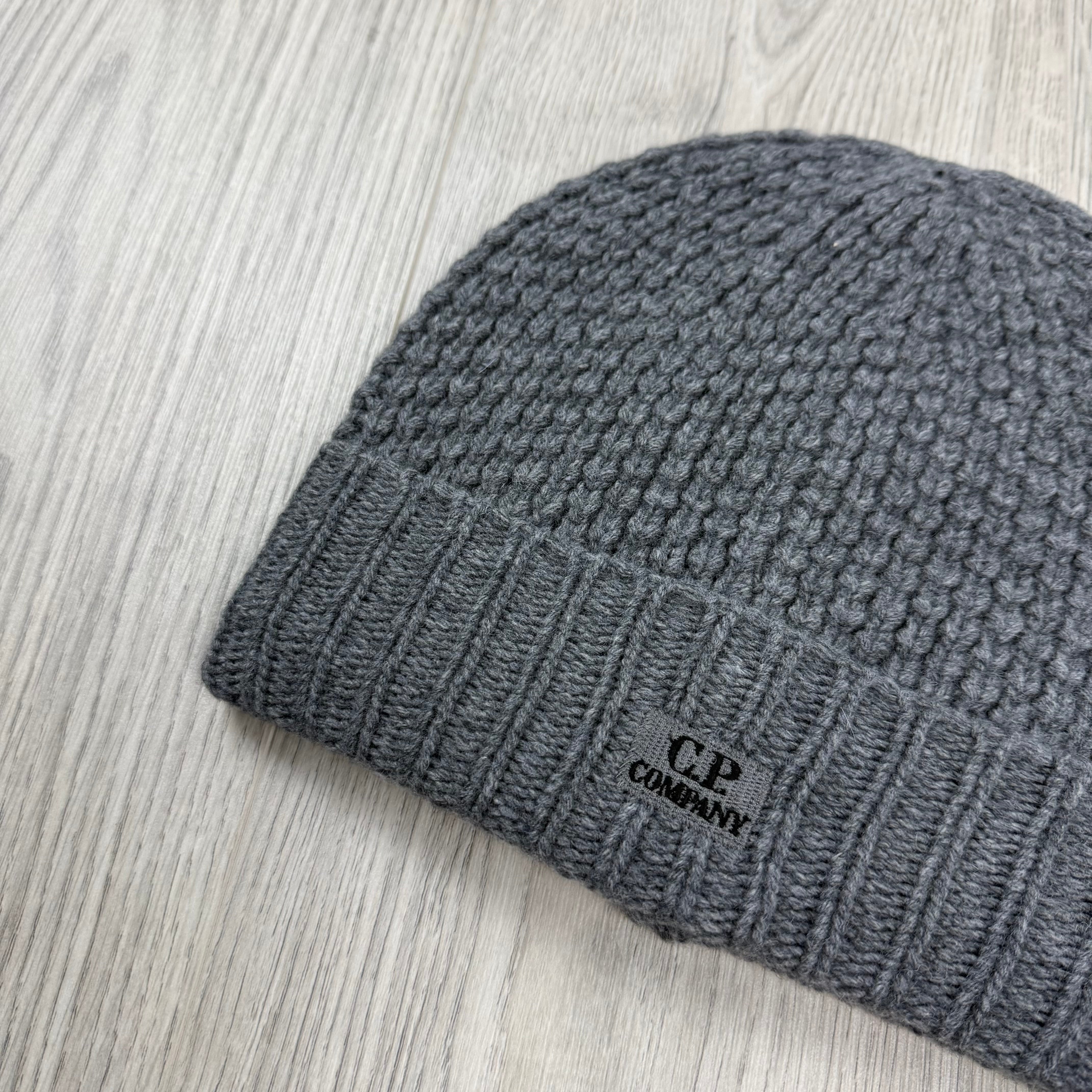 CP Company Patch Beanie - Grey