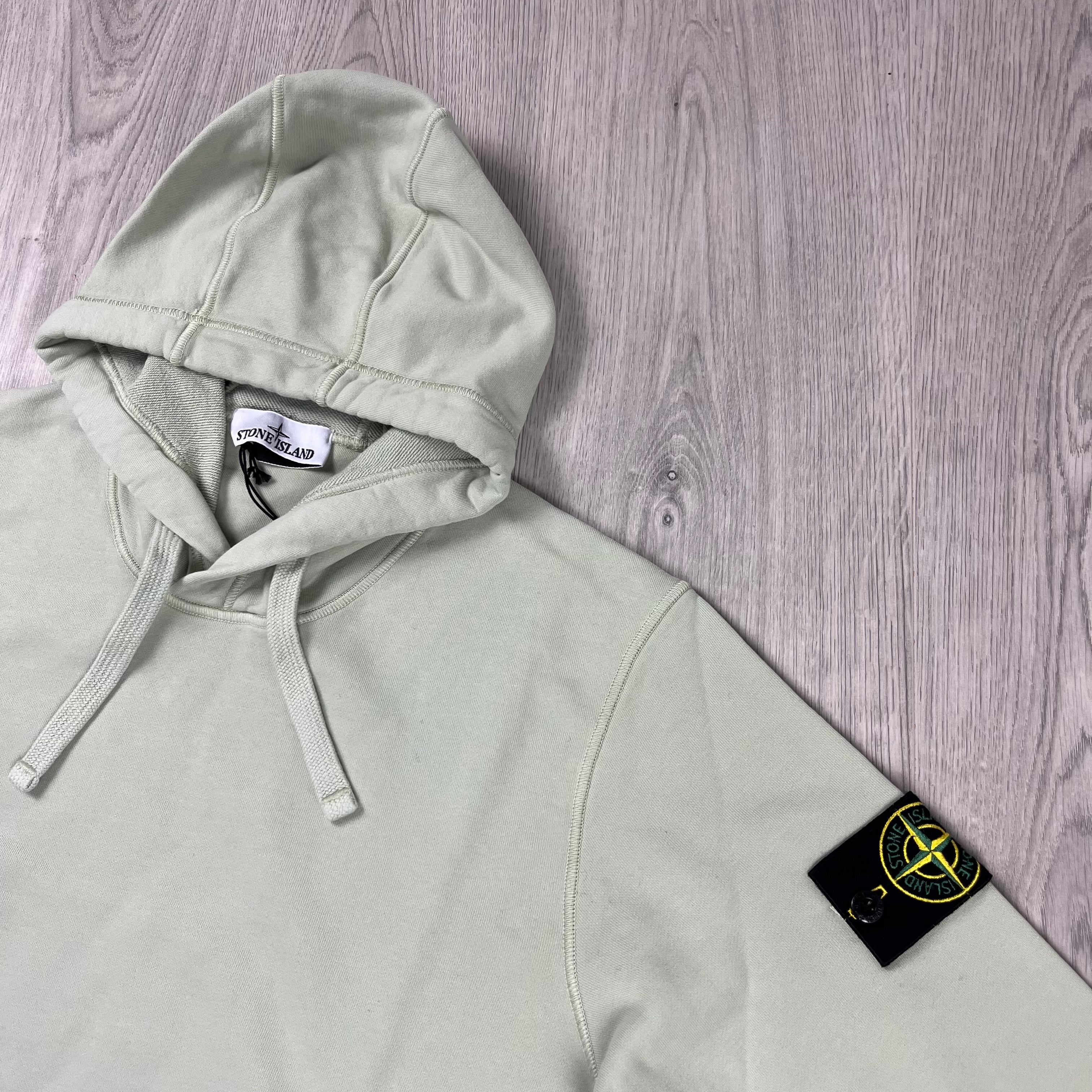 Stone Island Dyed Hoodie - Pistachio