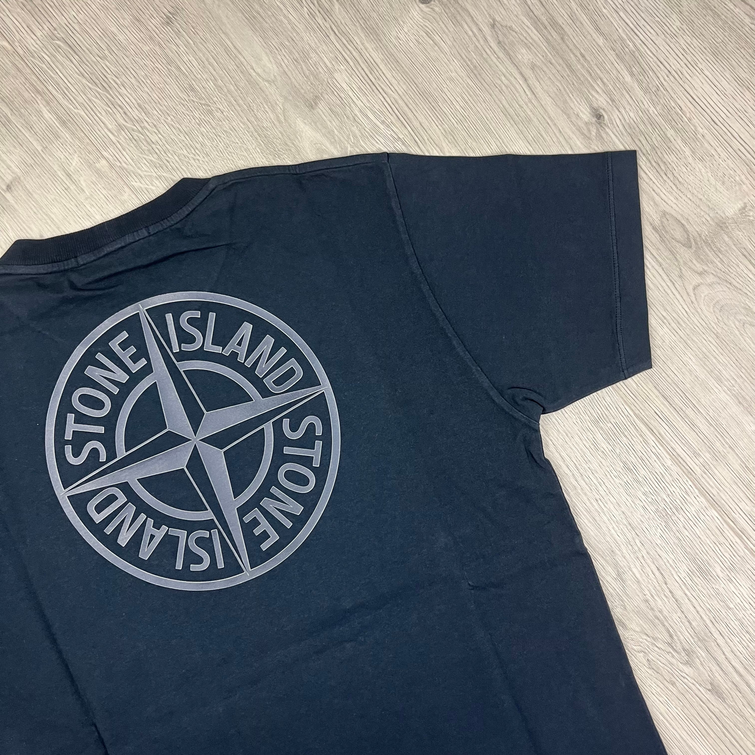 Stone Island Printed T-Shirt - Navy