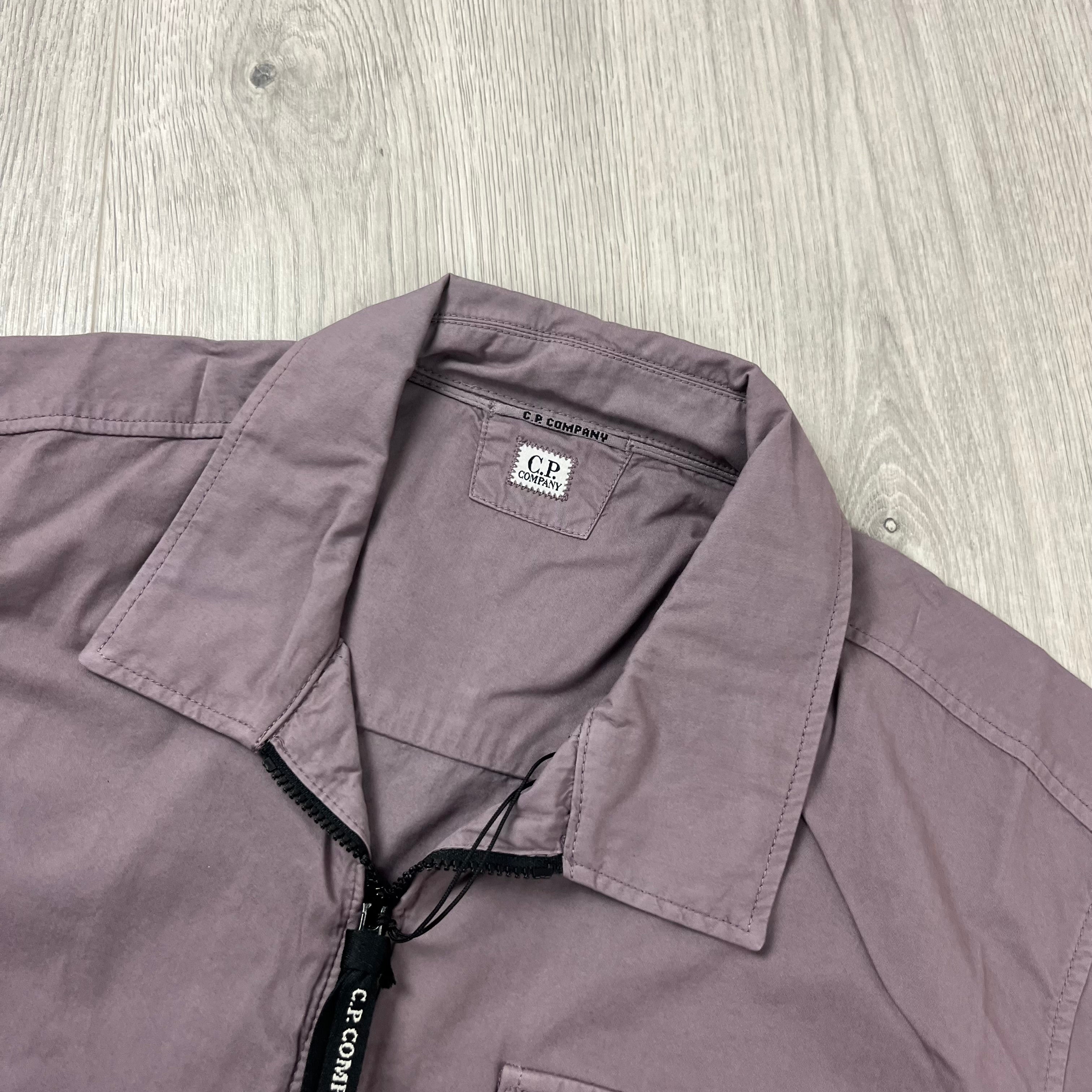 CP Company Zip Overshirt - Dove