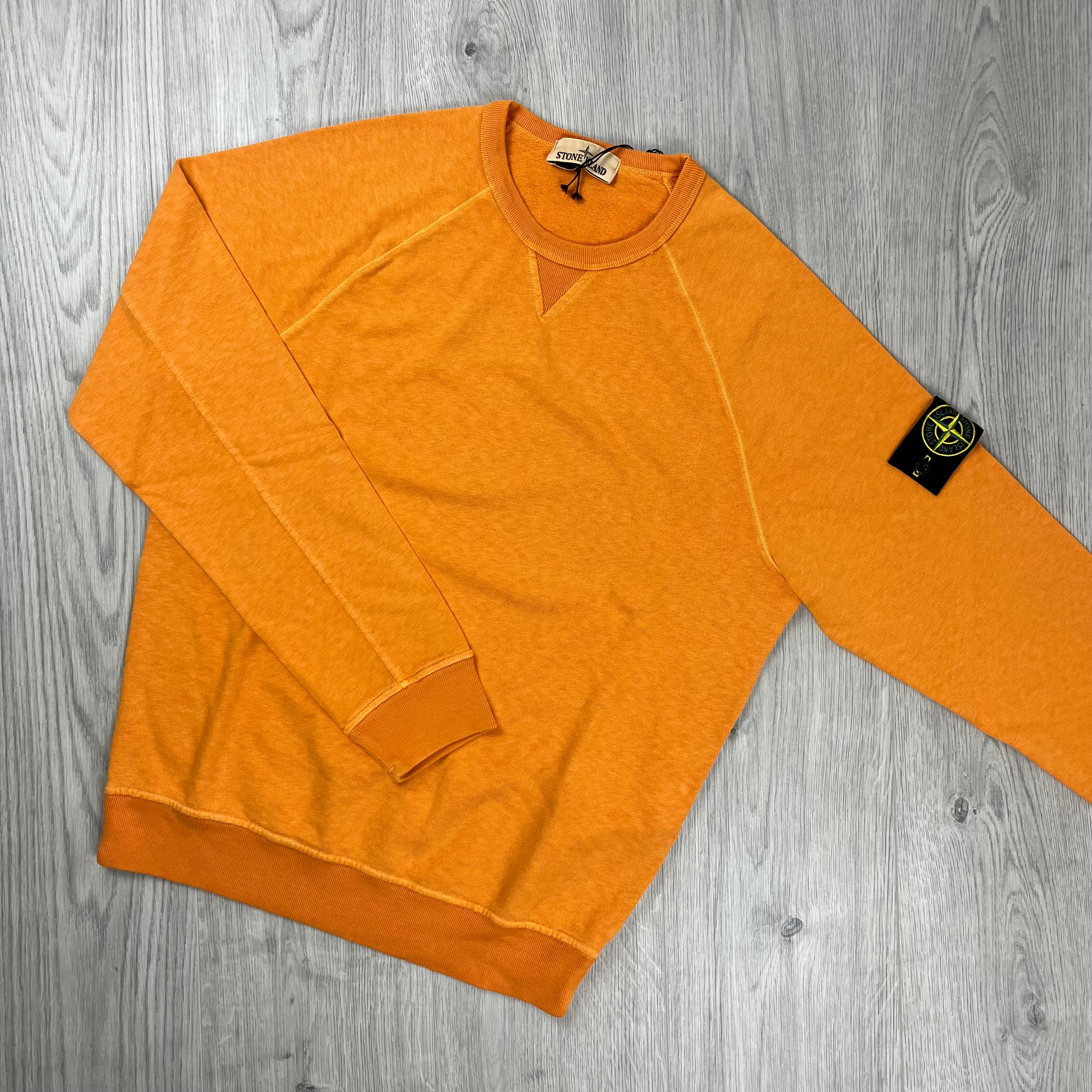 Stone Island Dyed Sweatshirt - Orange